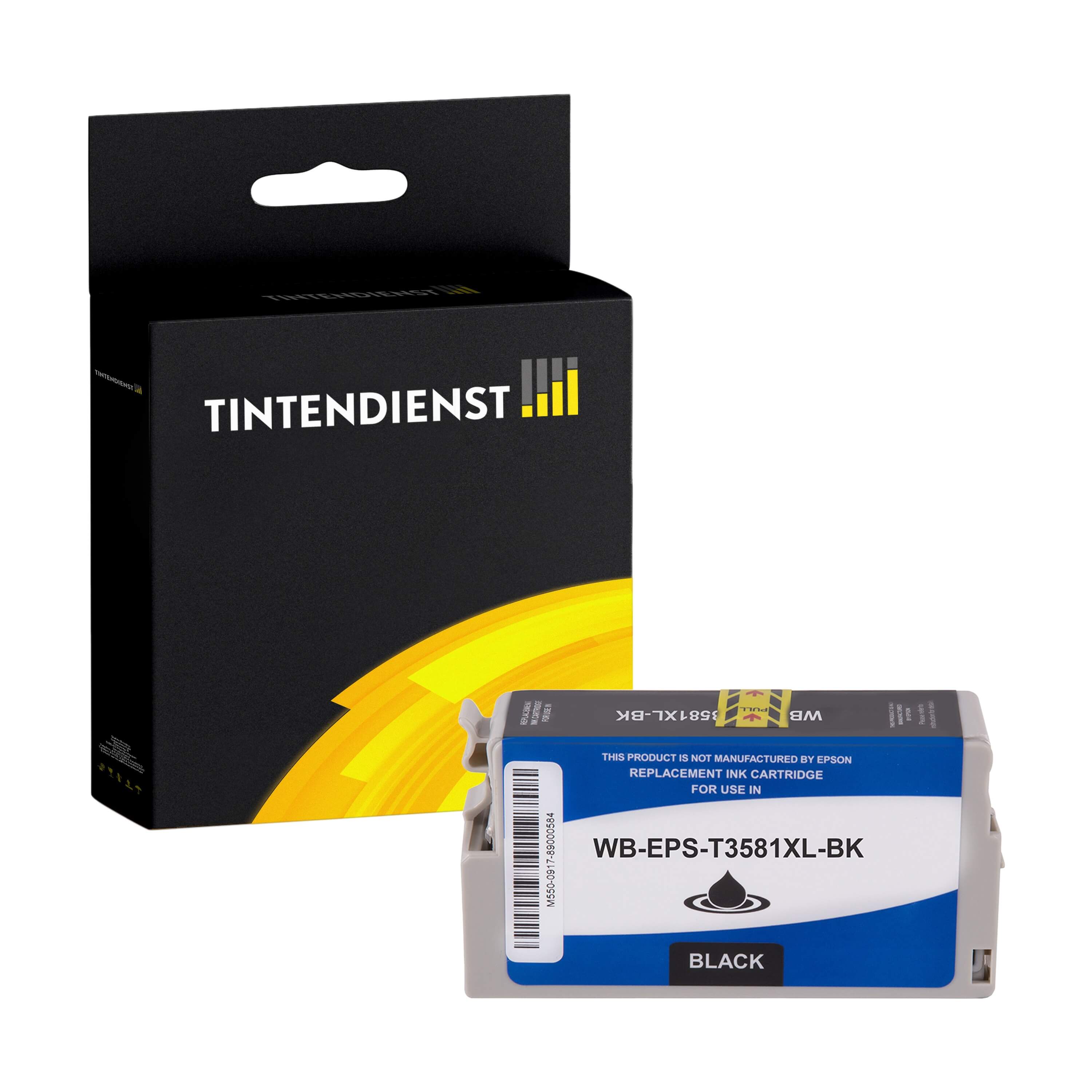 Druckerpatrone kompatibel für Epson Workforce Pro WF-4720 DWF (C13T35814010 / 35) Schwarz