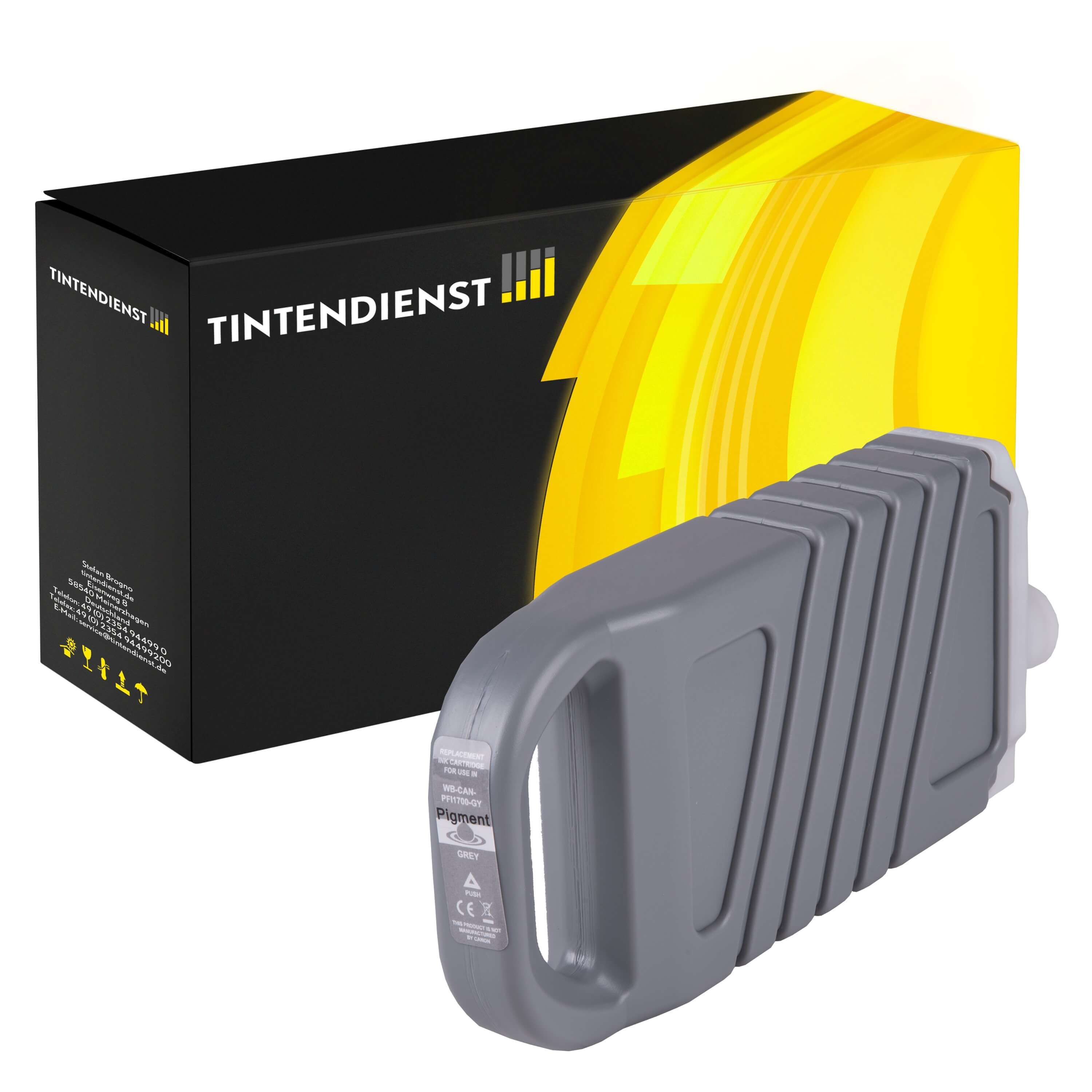 Druckerpatrone kompatibel für Canon PFI-1700GY / 0781C001 Grau