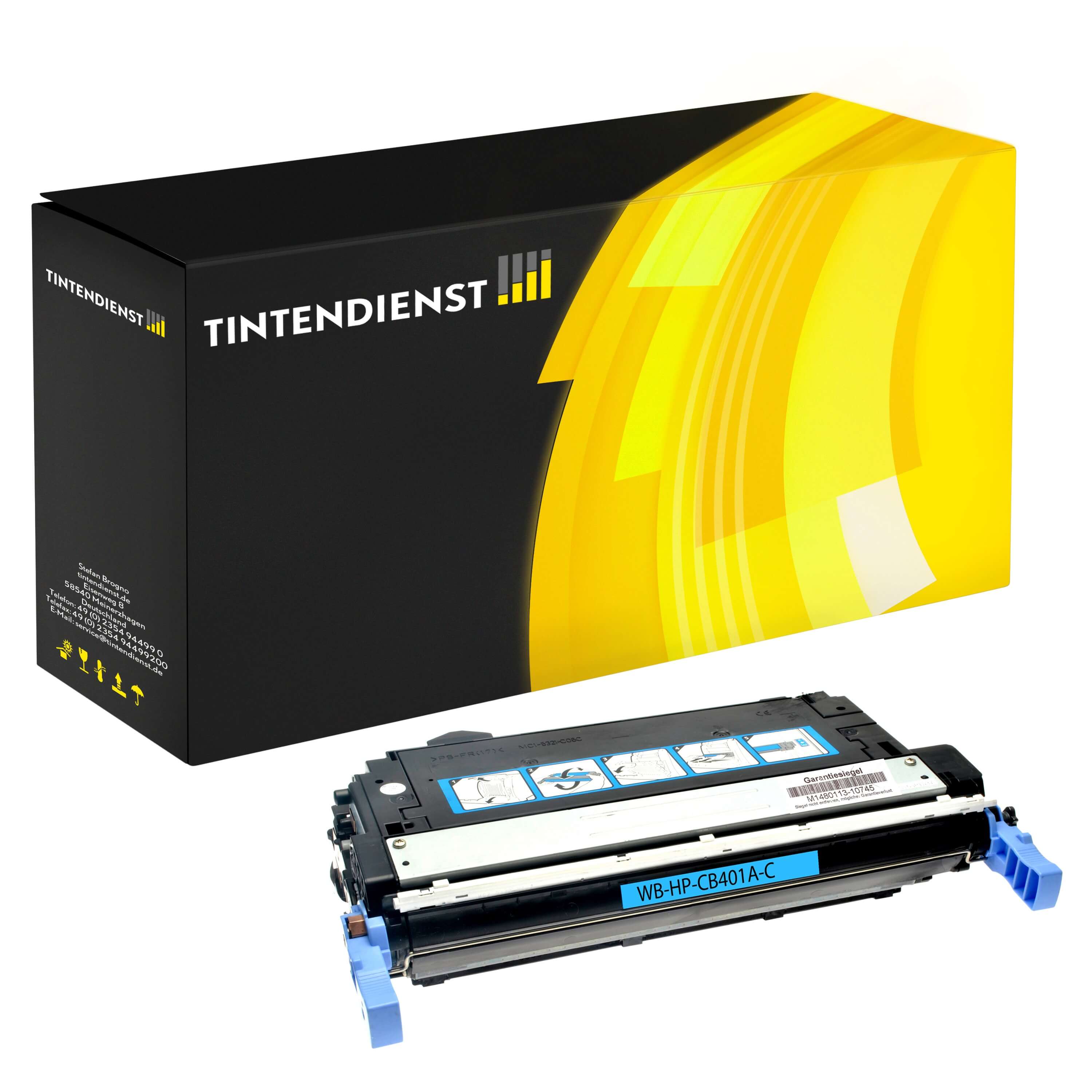 Toner kompatibel für HP Color LaserJet CP 4005 DN (CB401A / 642A) Cyan