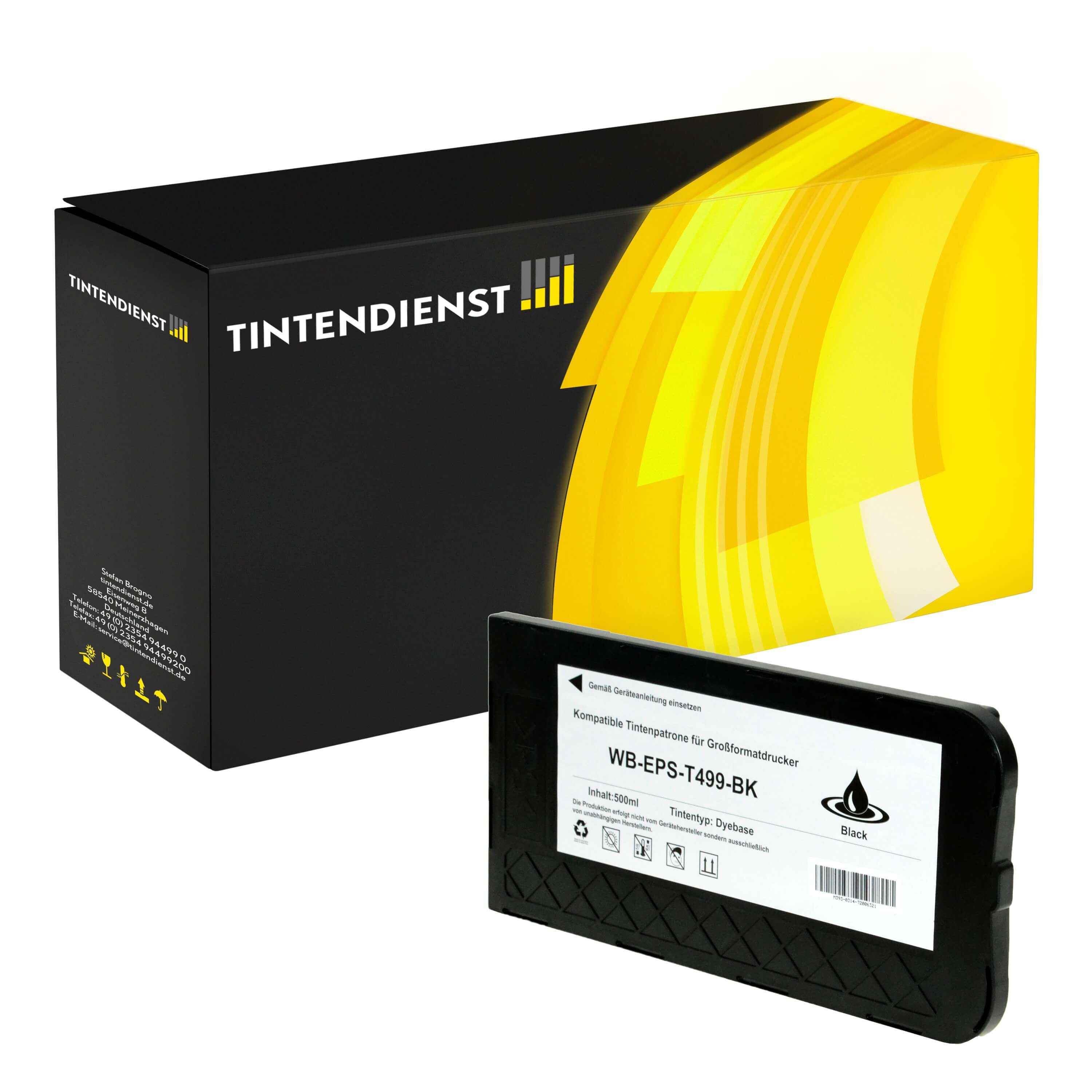 Druckerpatrone kompatibel für Epson C13T499011 / T499 Schwarz