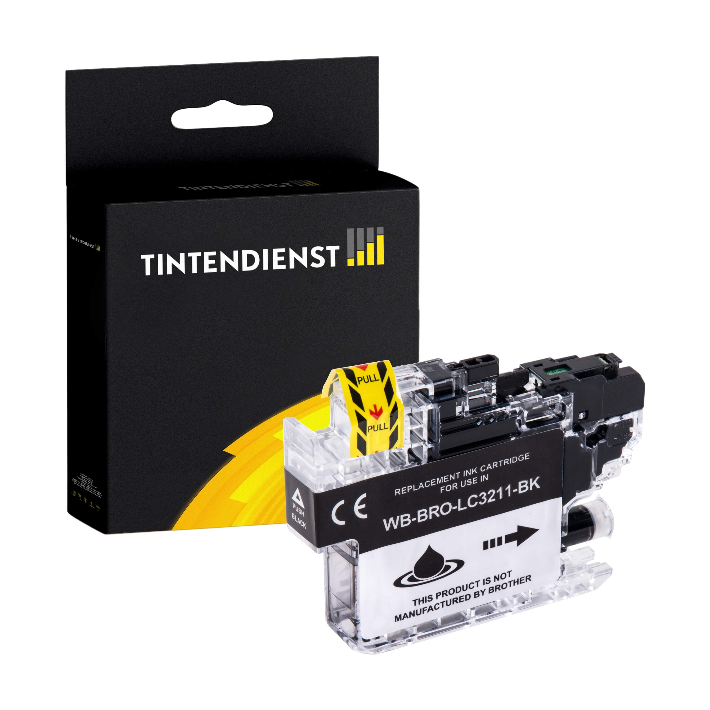 Druckerpatrone kompatibel für Brother MFC-J 497 DW (LC-3211BK) Schwarz