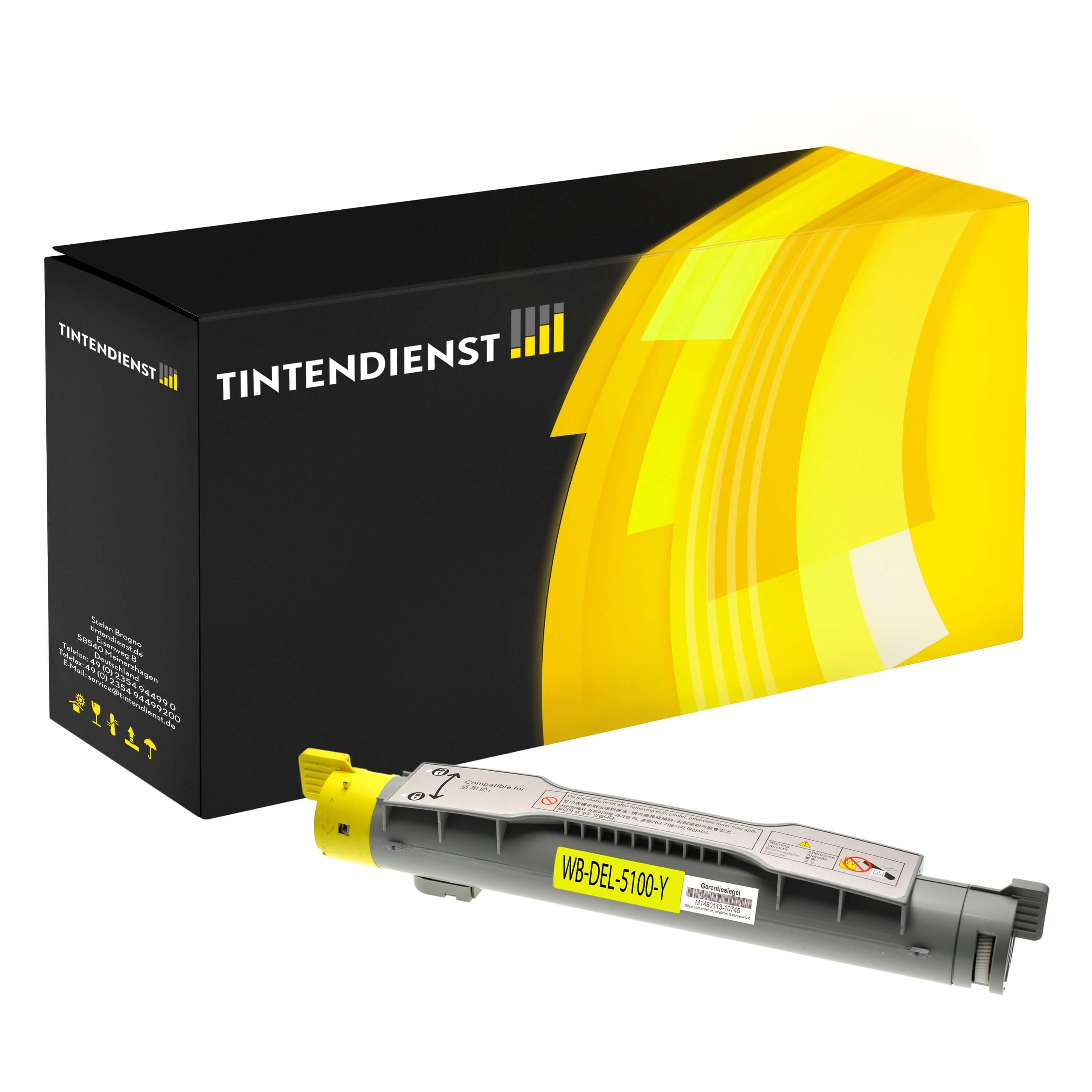 Toner kompatibel für Dell 5100 cn (593-10053 / G5774) Gelb