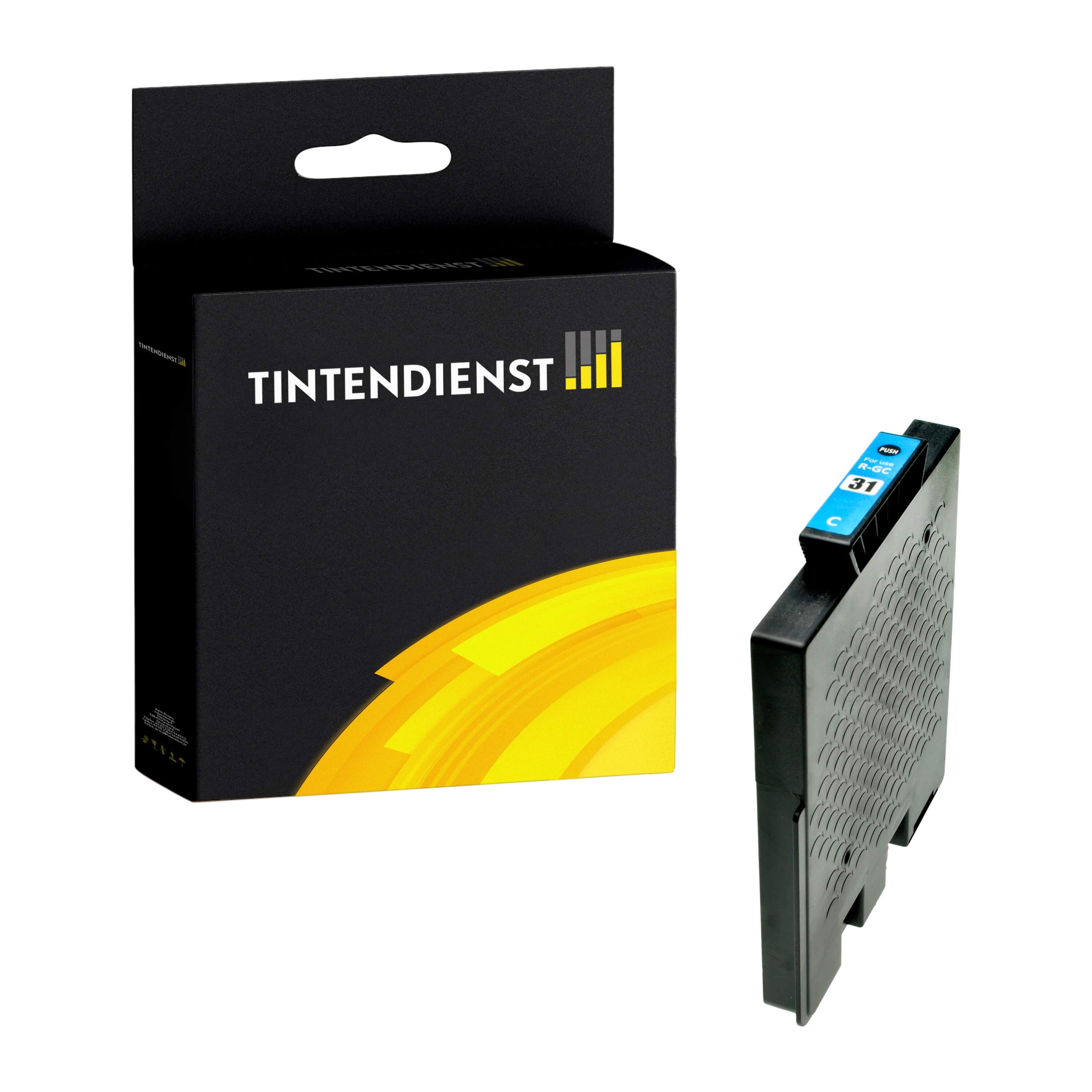 Druckerpatrone kompatibel für Ricoh Aficio GX e 3300 n (405689 / GC-31C) Cyan