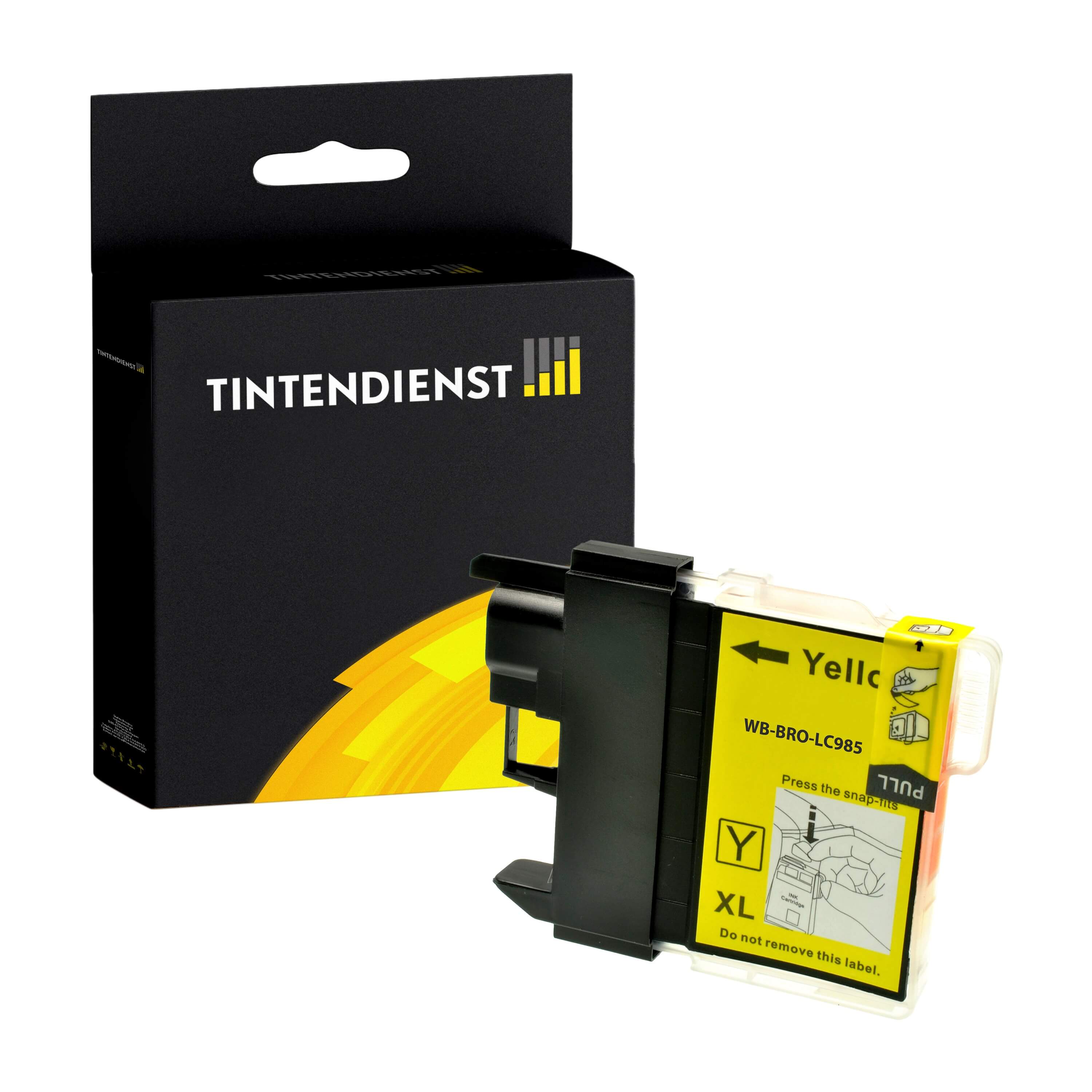 Druckerpatrone kompatibel für Brother DCP-J 315 W (LC-985Y) Gelb