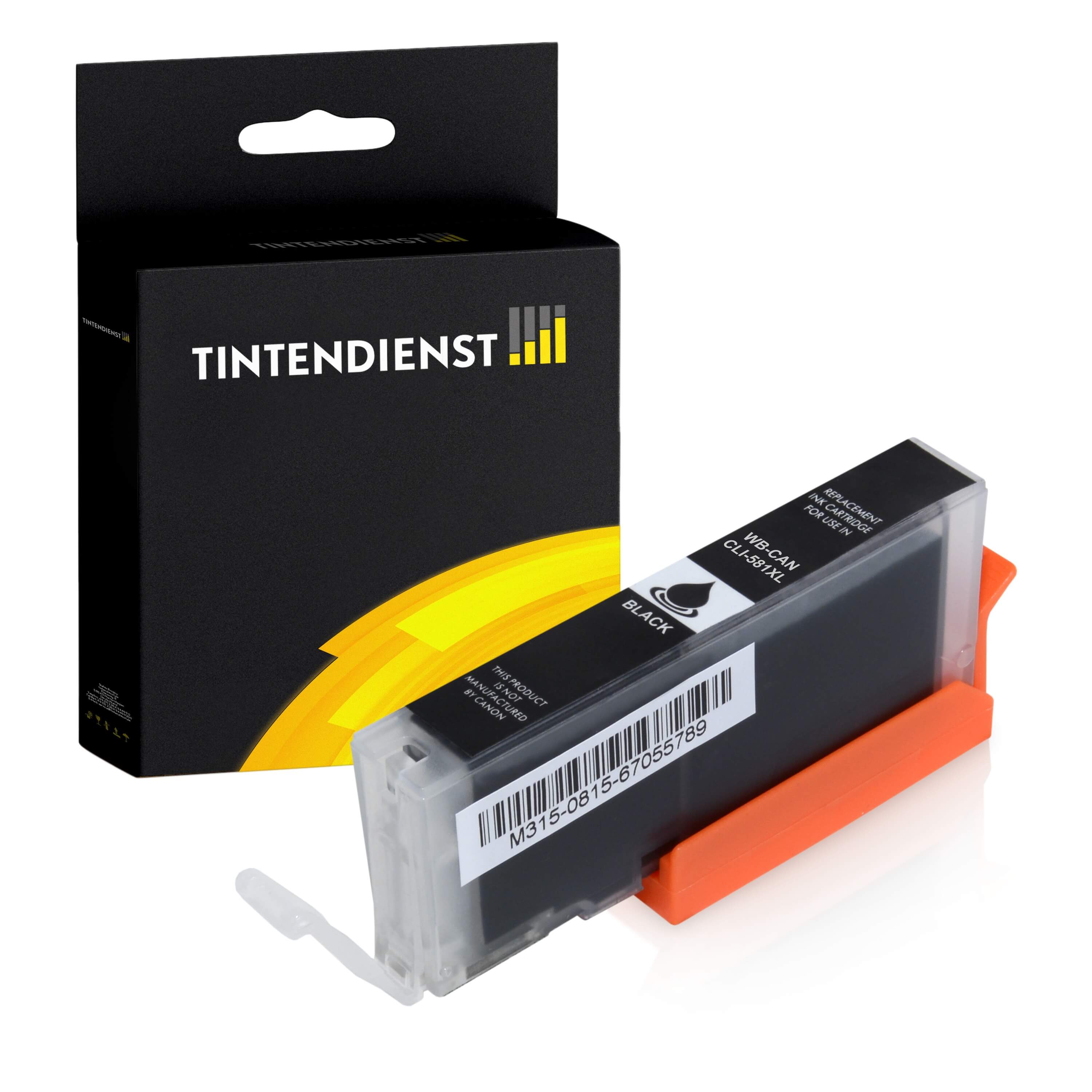 Druckerpatrone kompatibel für Canon Pixma TR 7520 (2106C001 / CLI-581BK) Schwarz