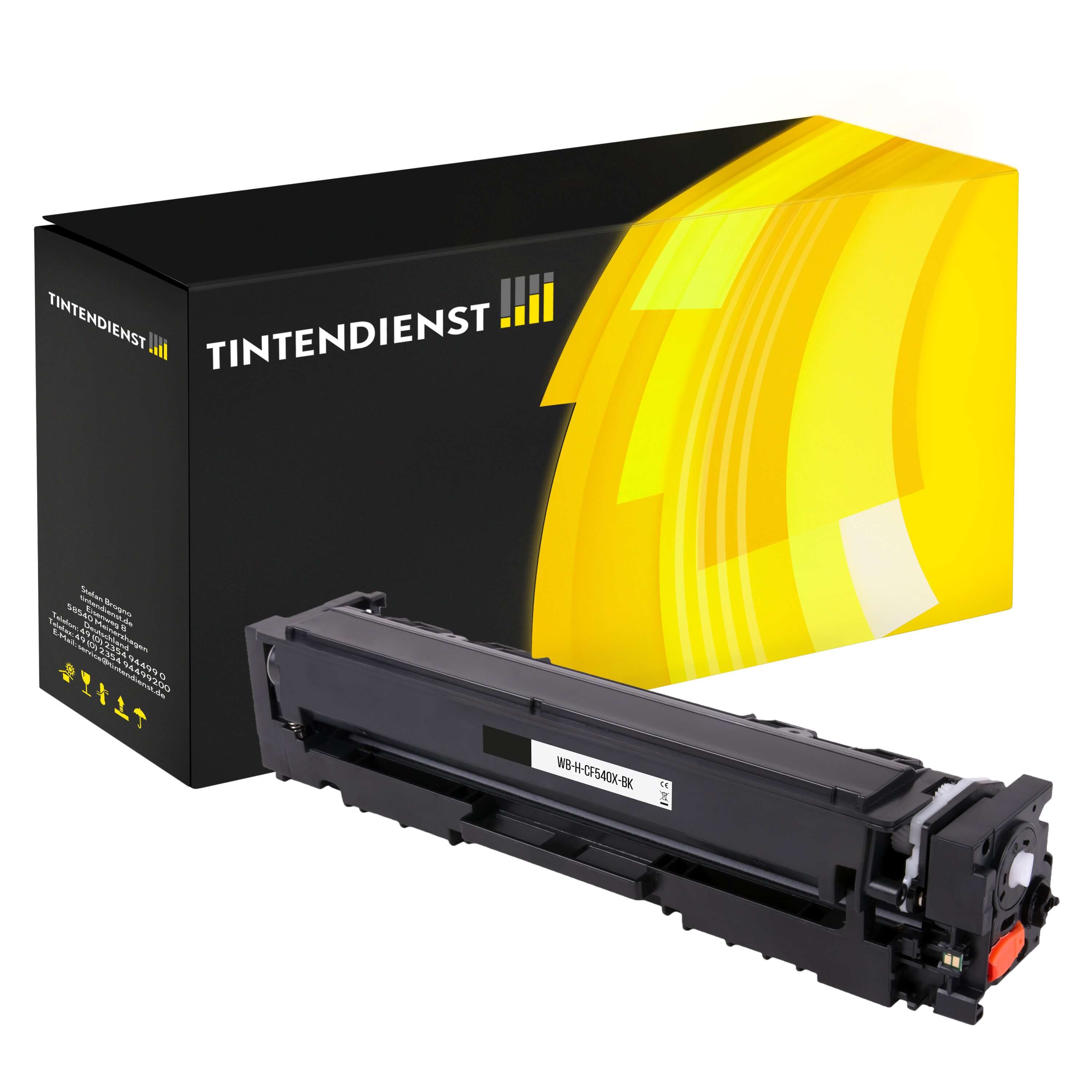 Toner kompatibel für HP Color LaserJet Pro M 254 nw (CF540X / 203X) Schwarz