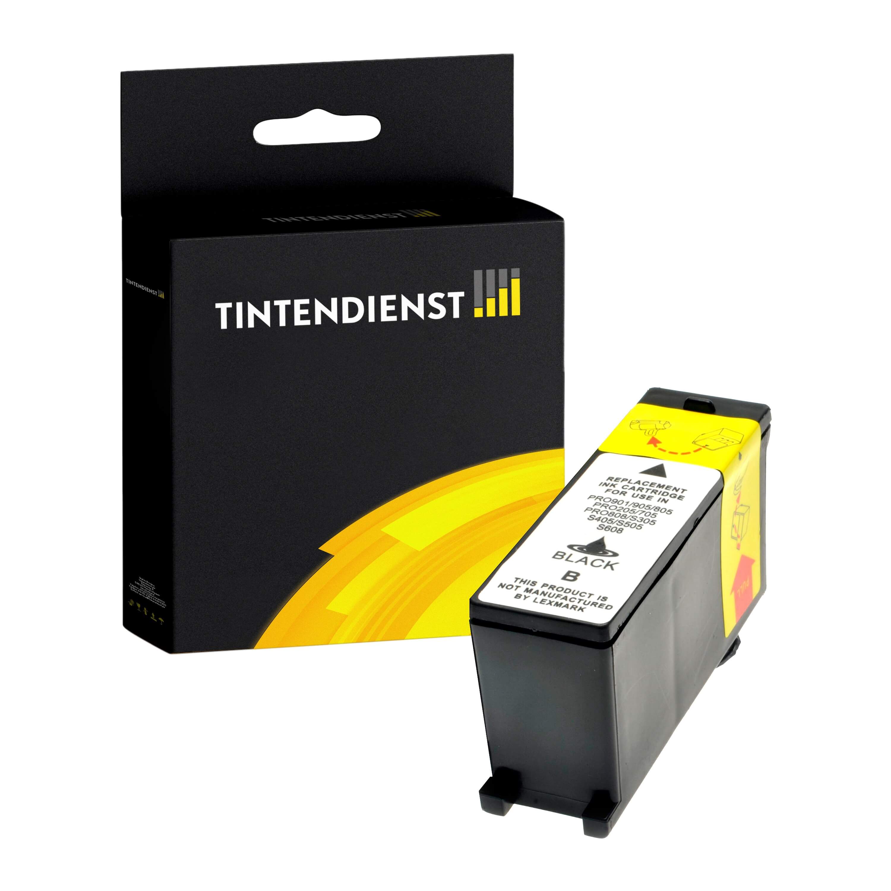 Druckerpatrone kompatibel für Lexmark Intuition S 508 (14N1092E / 100XLA) Schwarz