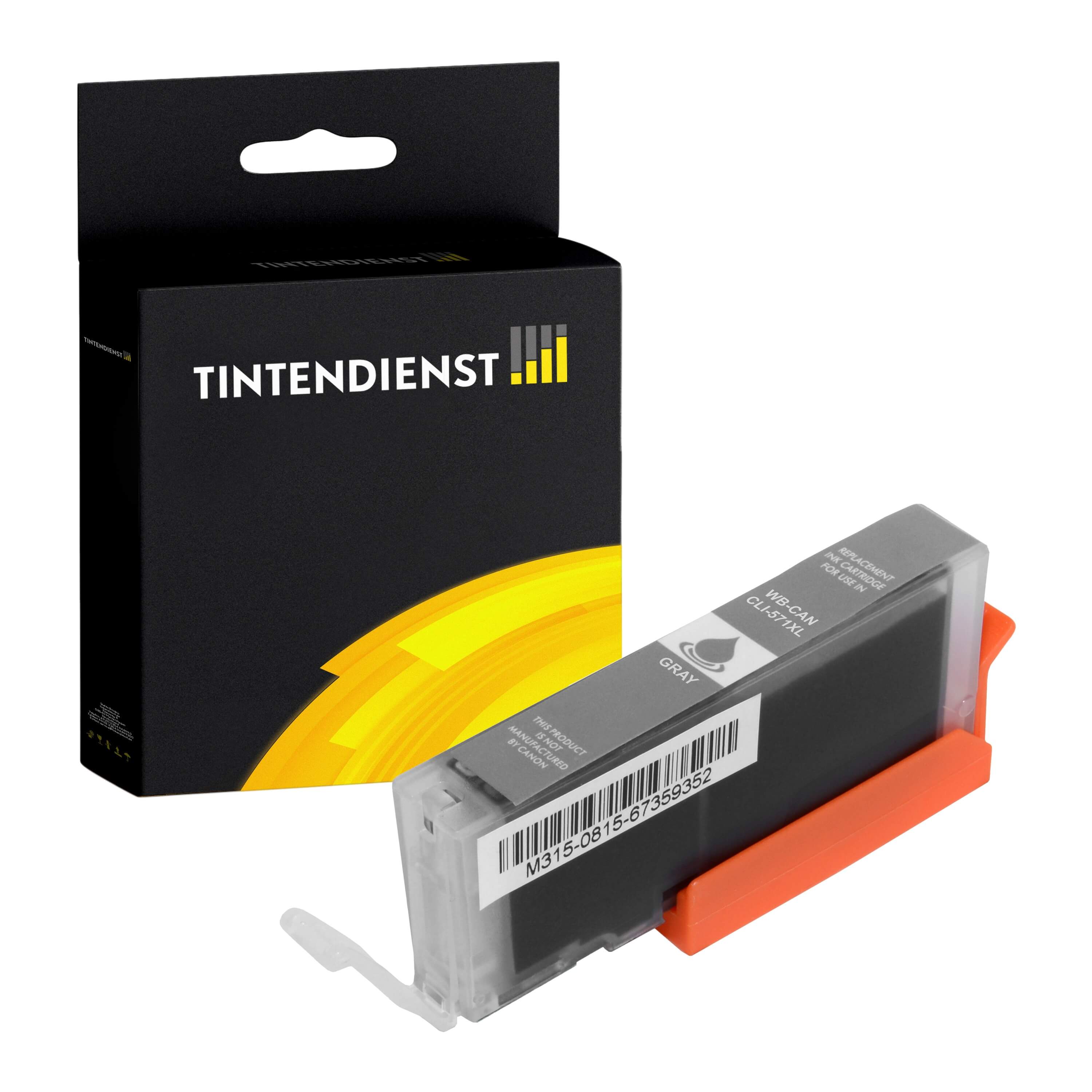 Druckerpatrone kompatibel für Canon Pixma MG 7700 Series (0335C001 / CLI-571GYXL) Grau