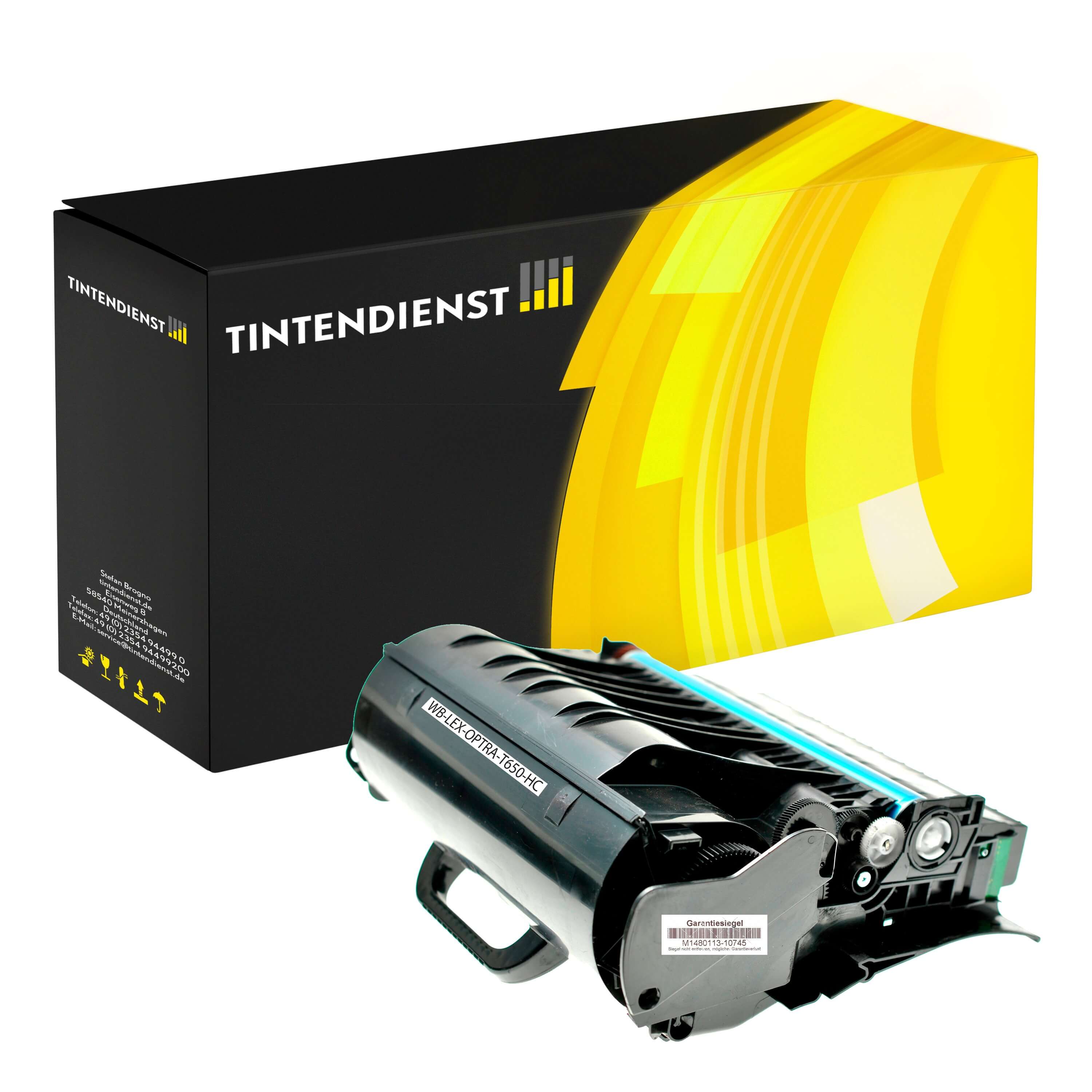 Toner kompatibel für Lexmark Optra T 652 DTN (T650A21E) Schwarz