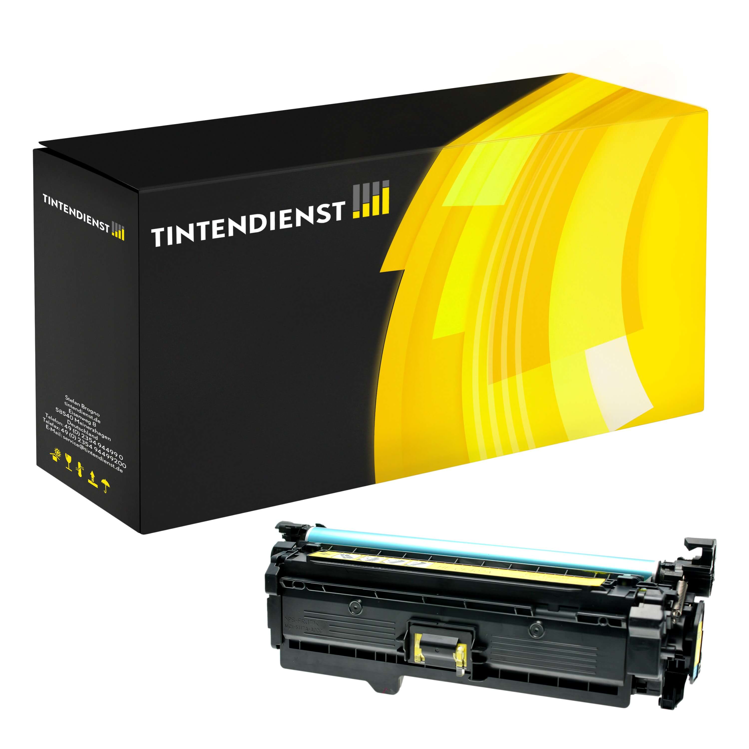 Toner kompatibel für HP LaserJet Pro 500 color MFP M 570 dn (CE402A / 507A) Gelb