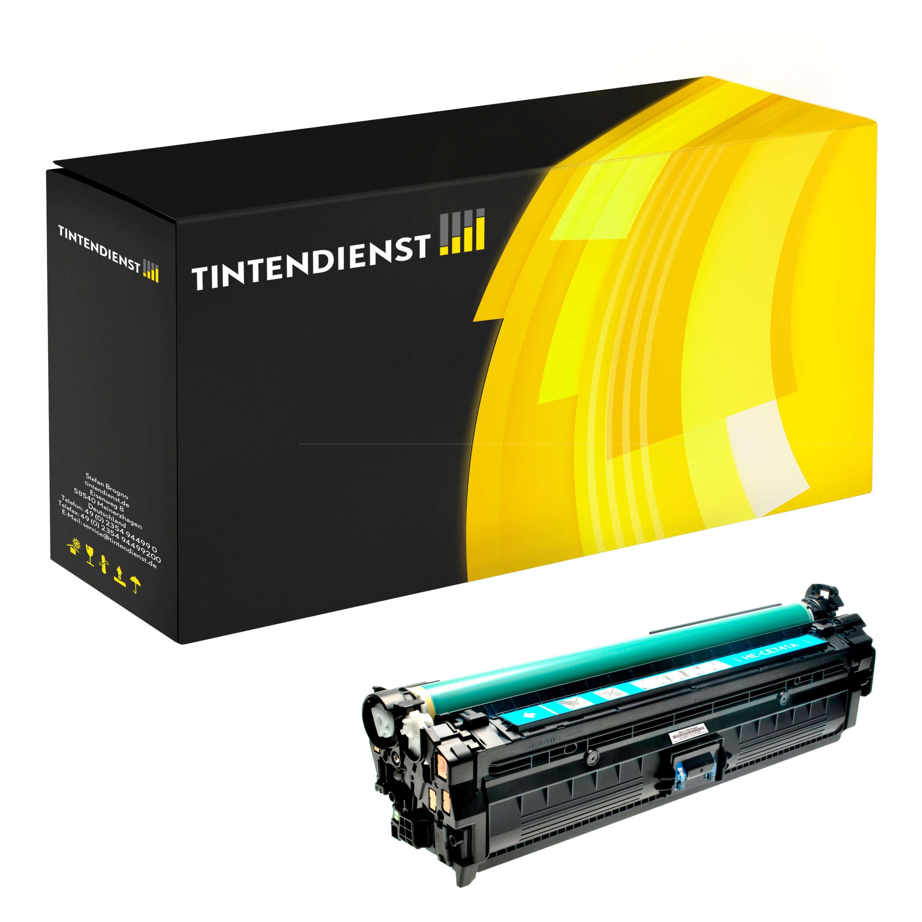 Toner kompatibel für HP Color LaserJet CP 5225 DN (CE741A / 307A) Cyan