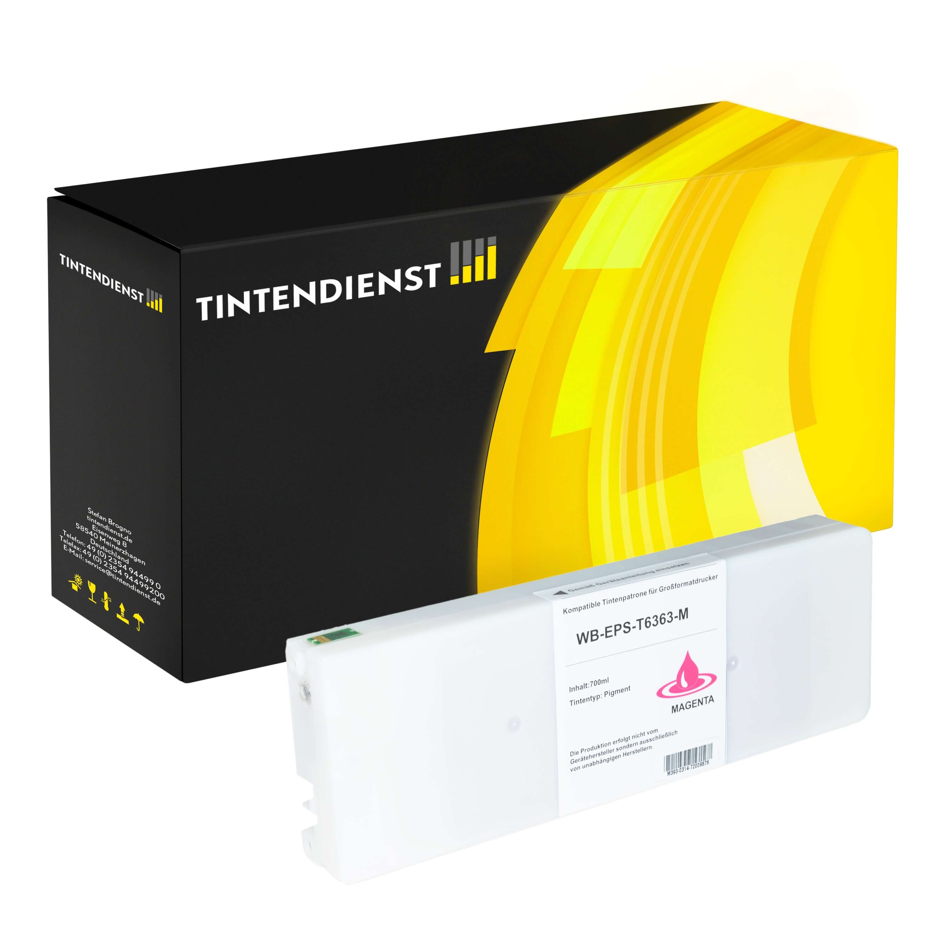 Druckerpatrone kompatibel für Epson Stylus Pro 9900 SpectroProofer (C13T636300 / T6363) Magenta