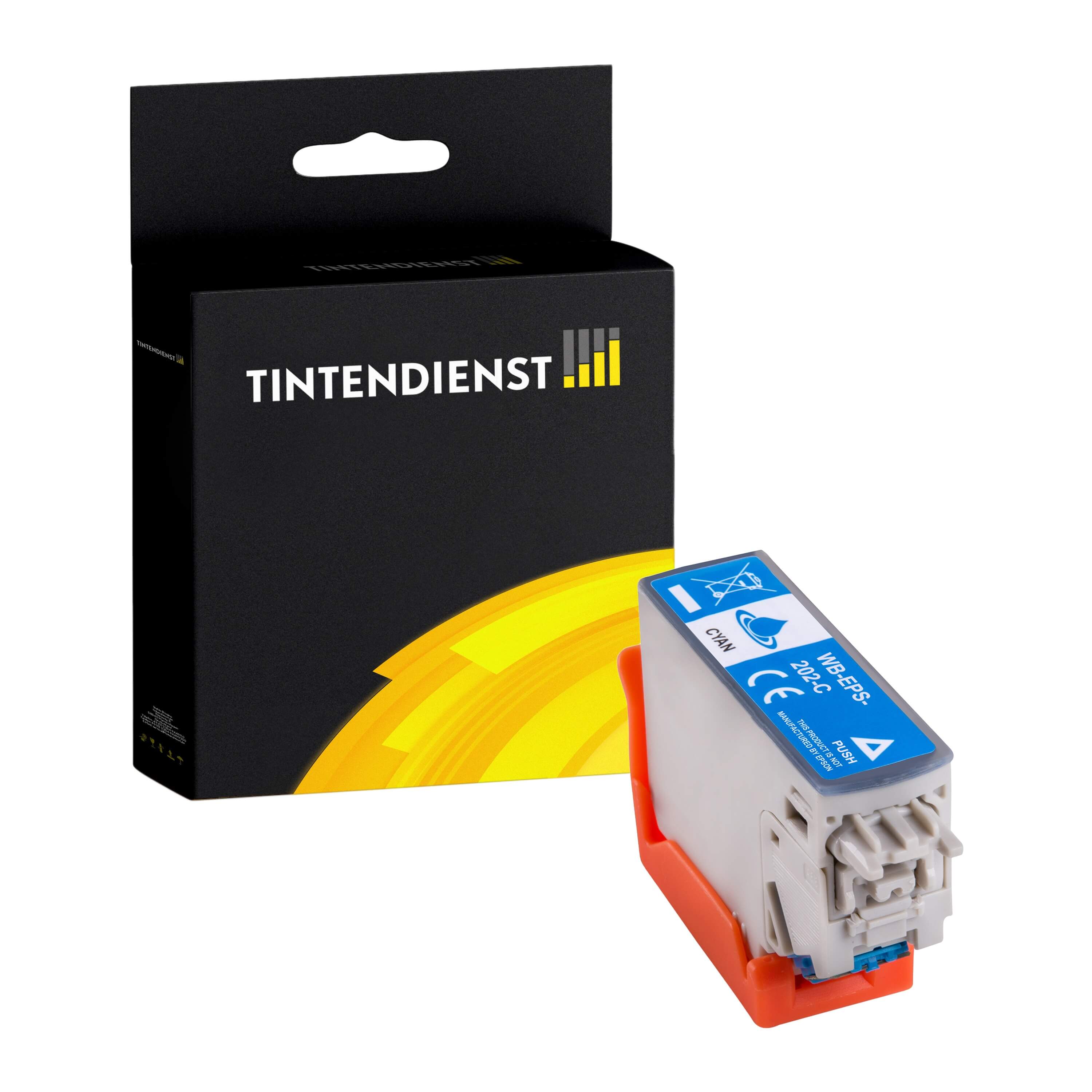 Druckerpatrone kompatibel für Epson Expression Premium XP-6100 (C13T02F24010 / 202) Cyan