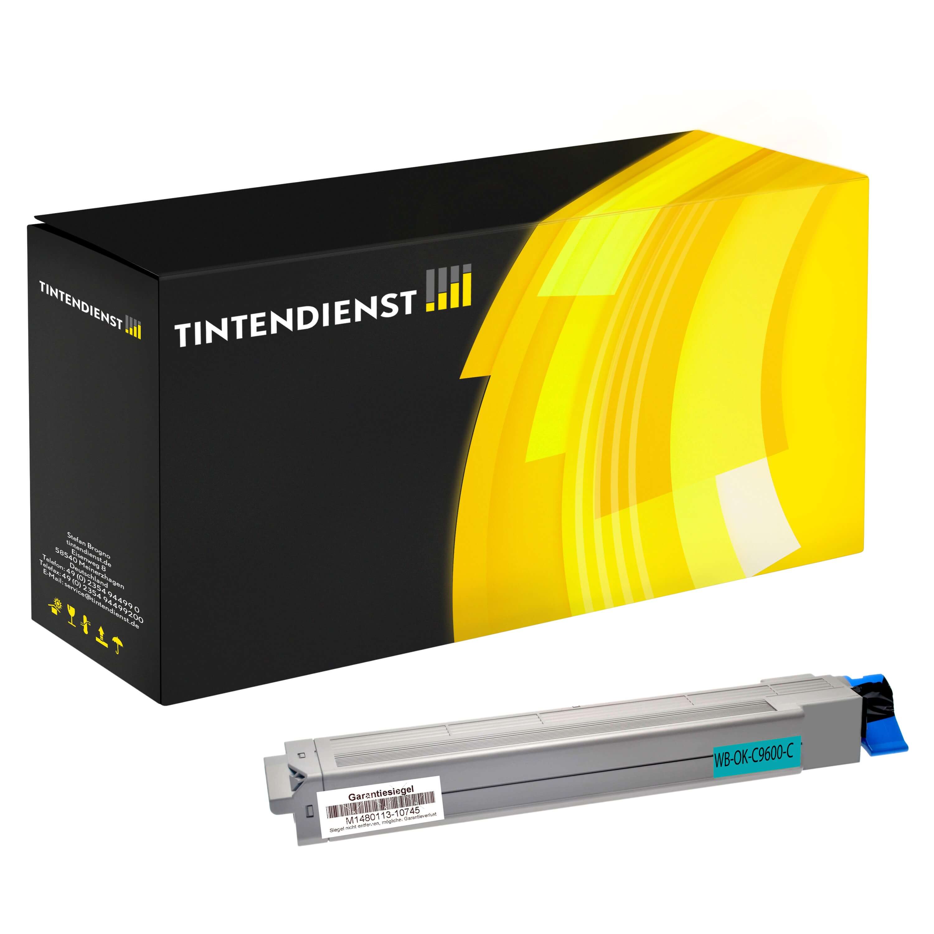 Toner kompatibel für OKI C 9650 DN (42918915) Cyan