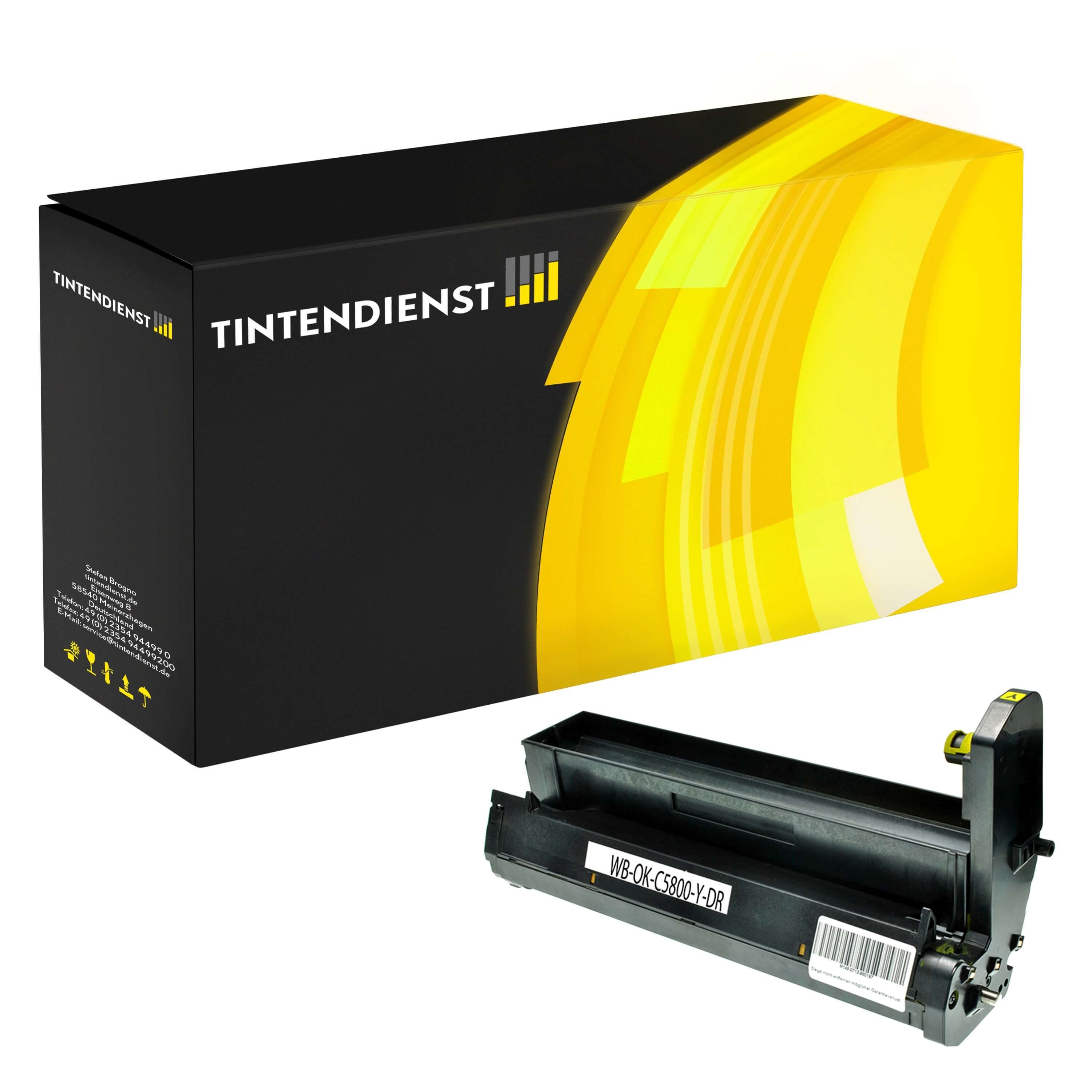 Trommel kompatibel für OKI C 5550 n MFP (43381721) Gelb