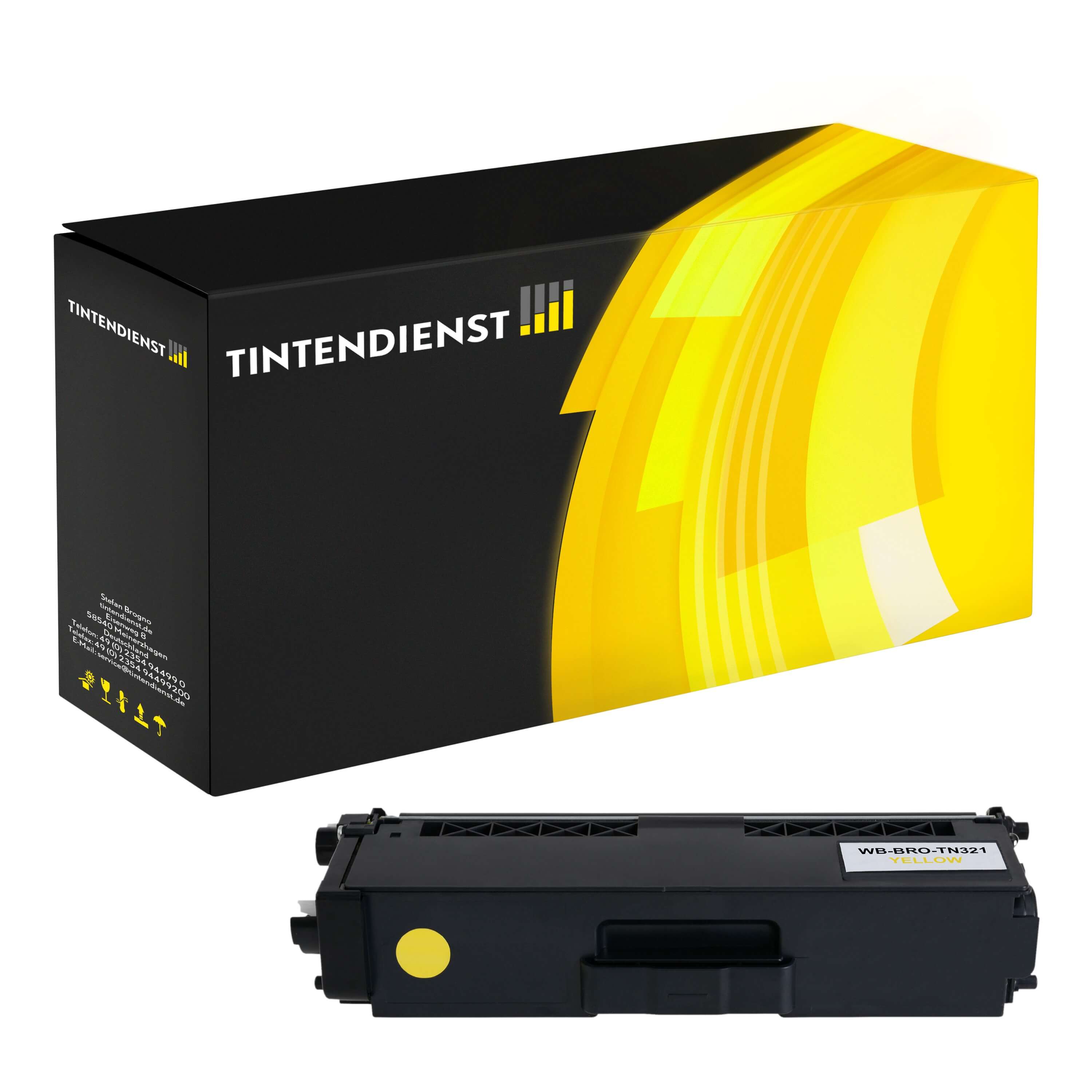 Toner kompatibel für Brother DCP-L 8450 CDW (TN-321Y) Gelb