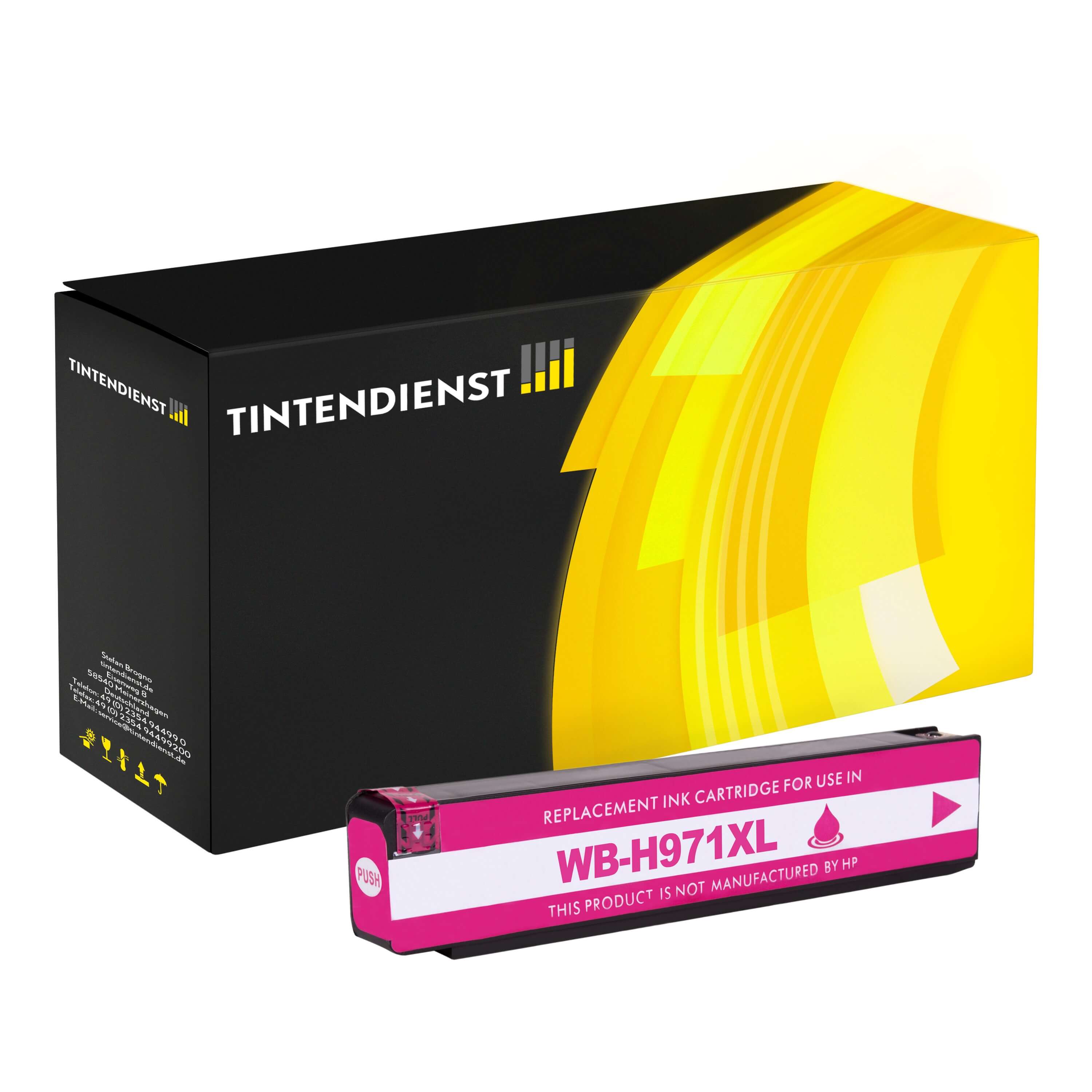 Druckerpatrone kompatibel für HP OfficeJet Pro X 470 Series (CN627AE / 971XL) Magenta