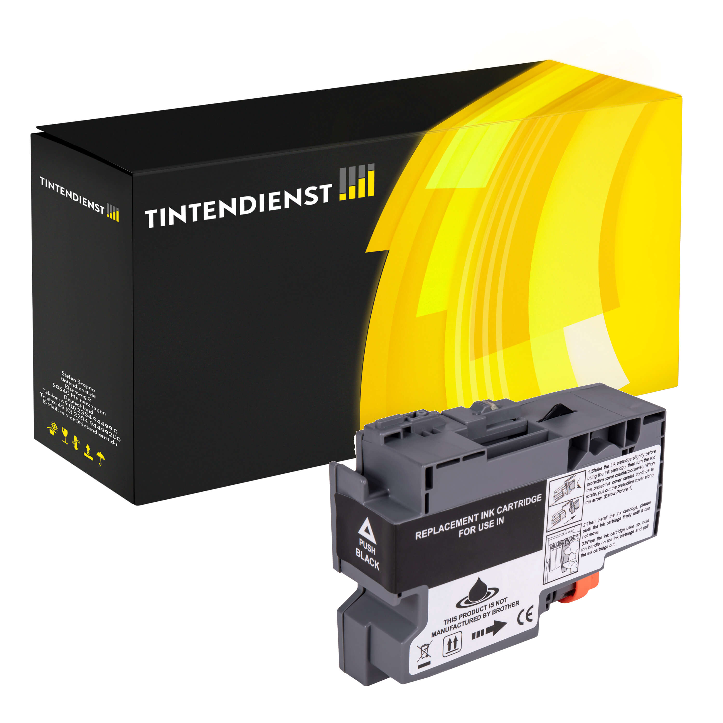 Druckerpatrone kompatibel für Brother HL-J 6010 DW (LC-427BK) Schwarz