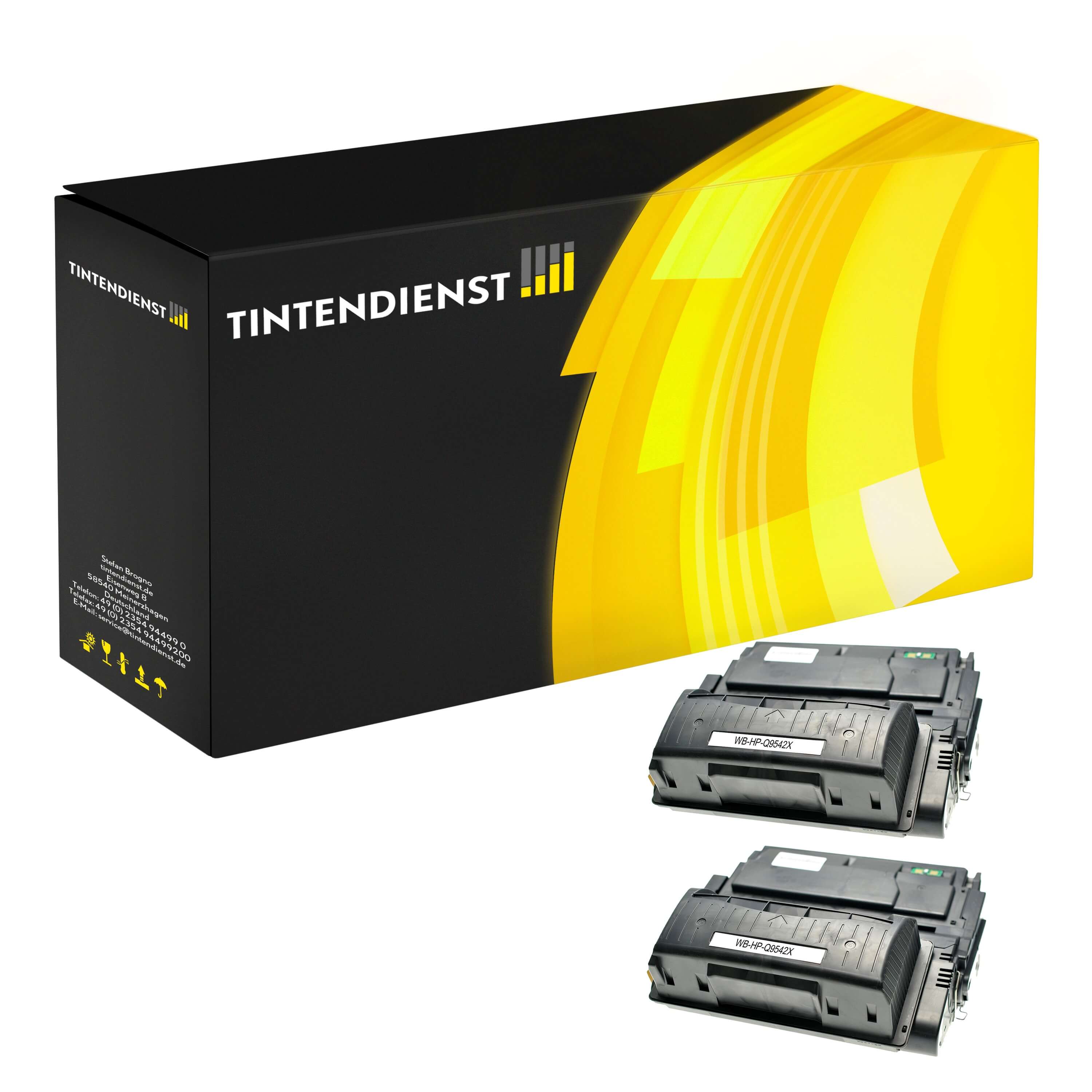 Toner kompatibel für HP LaserJet 4250 Series (Q5942XD / 42XD) (2er Multipack)