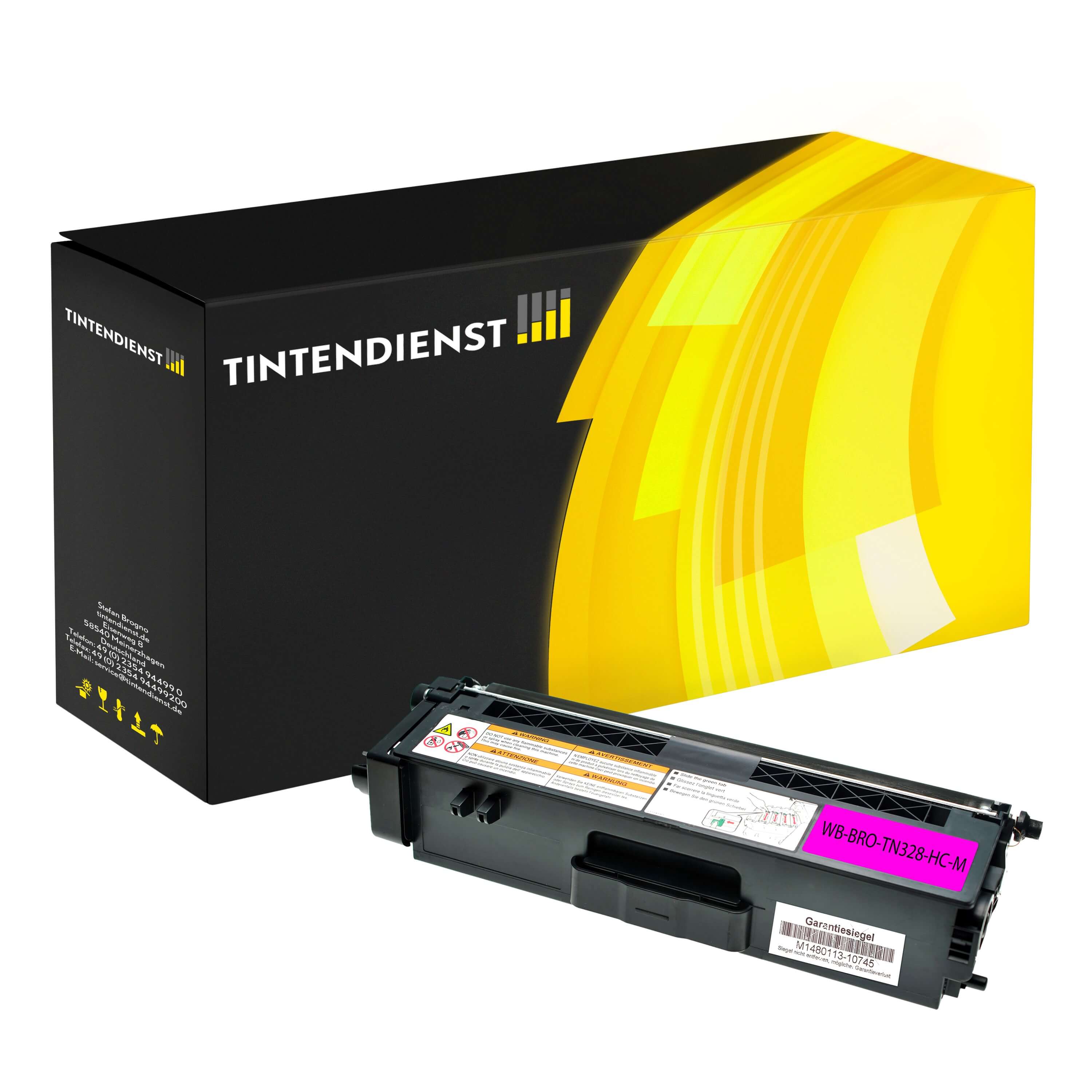 Toner kompatibel für Brother MFC-9970 CDW (TN-328M) Magenta 2XL