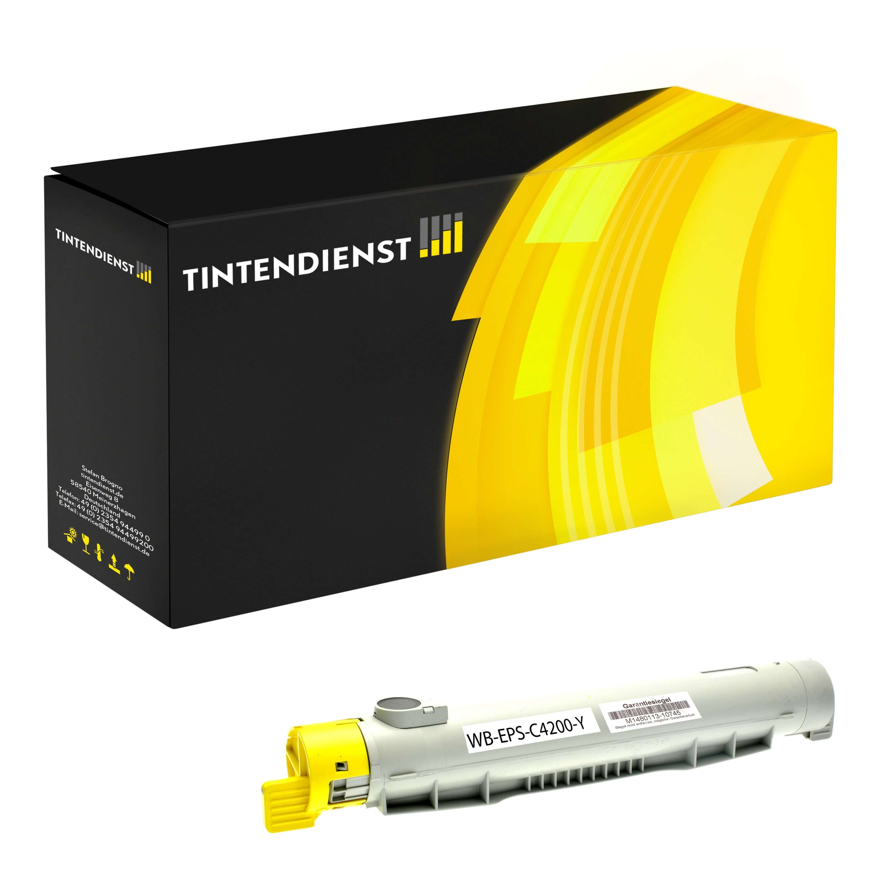 Toner kompatibel für Epson Aculaser C 4200 DN PC 5 (C13S050242 / 0242) Gelb