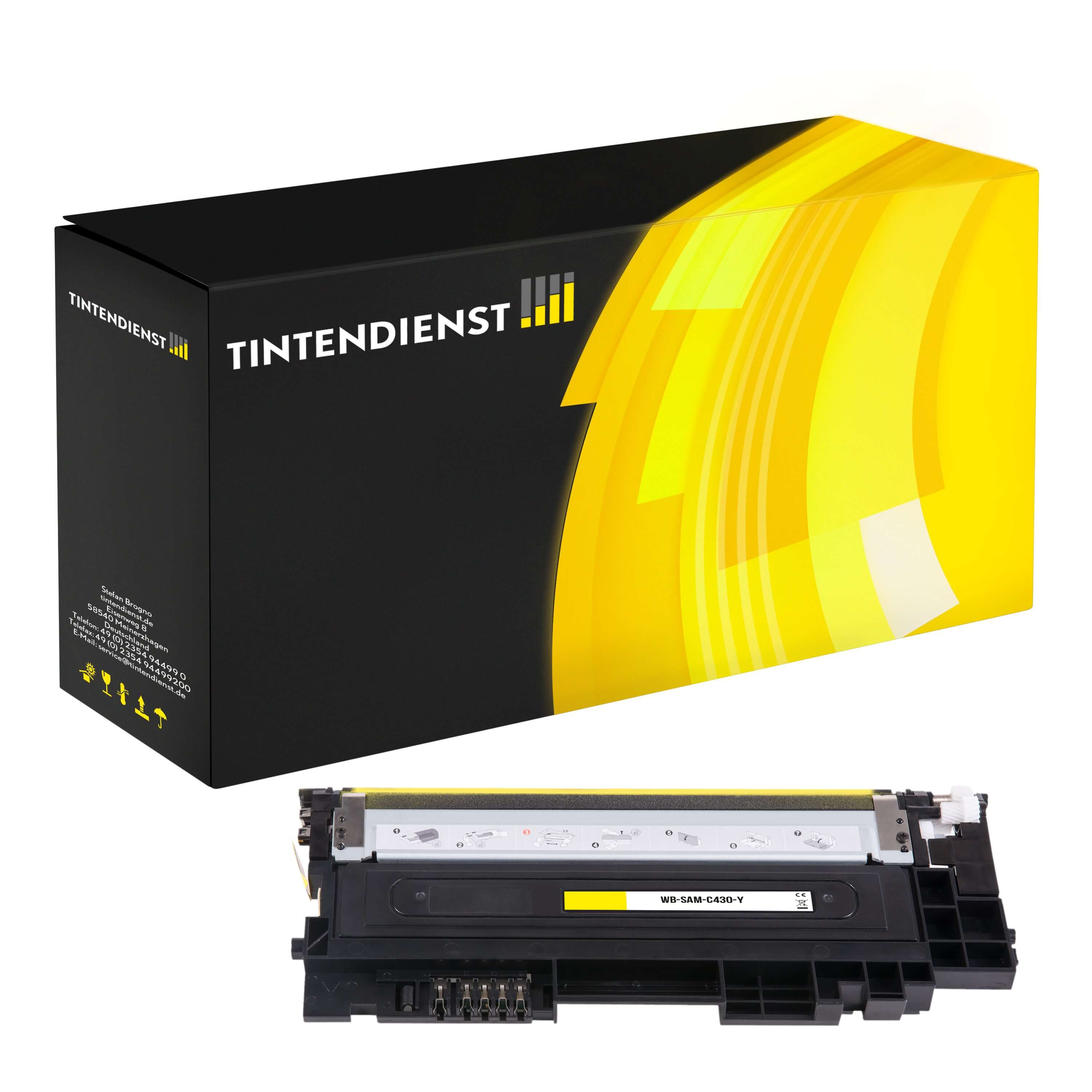 Toner kompatibel für Samsung Xpress SL-C 430 W (CLT-Y404S/ELS / Y404S) Gelb