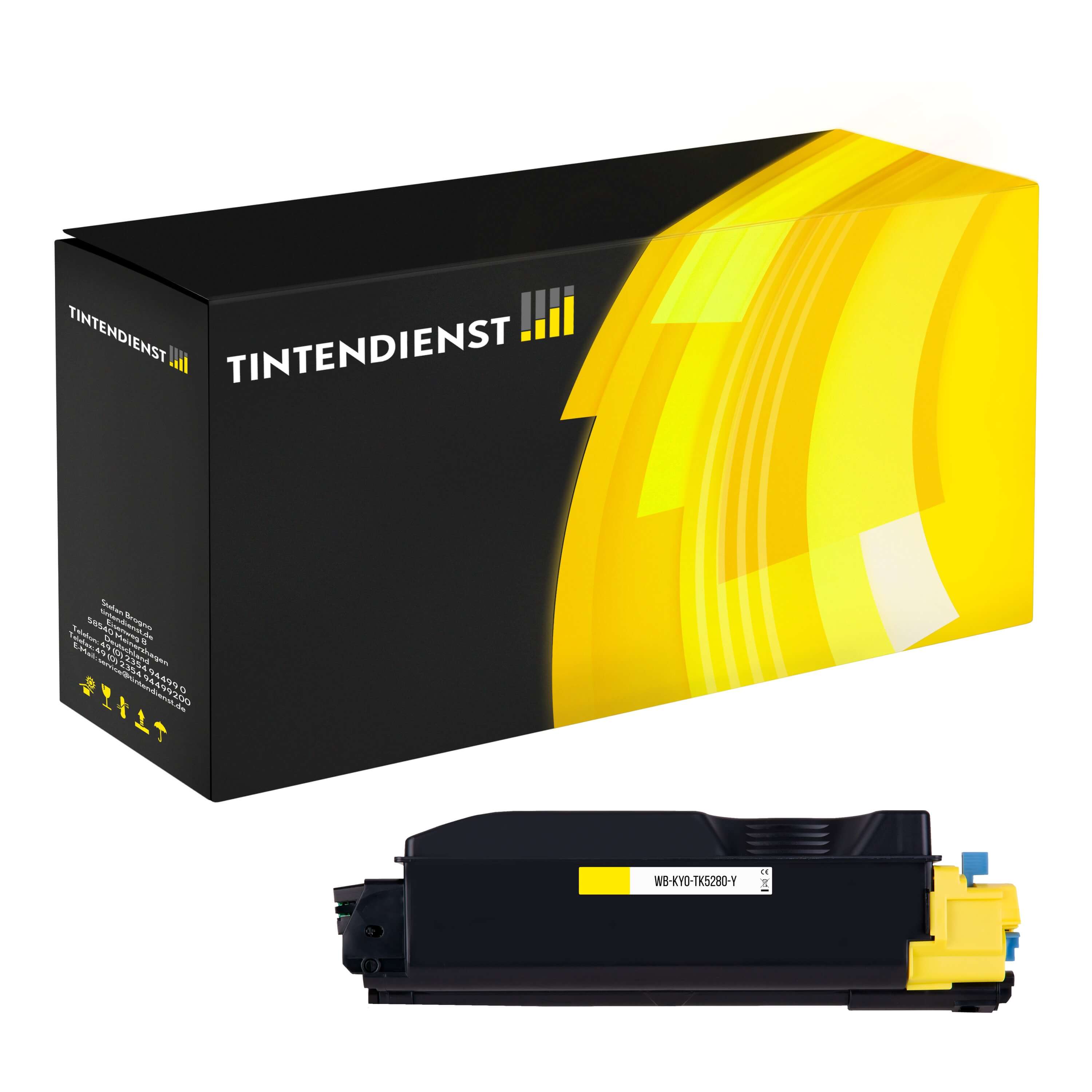 Toner kompatibel für Kyocera Ecosys M 6235 cidnt (1T02TWANL0 / TK-5280Y) Gelb