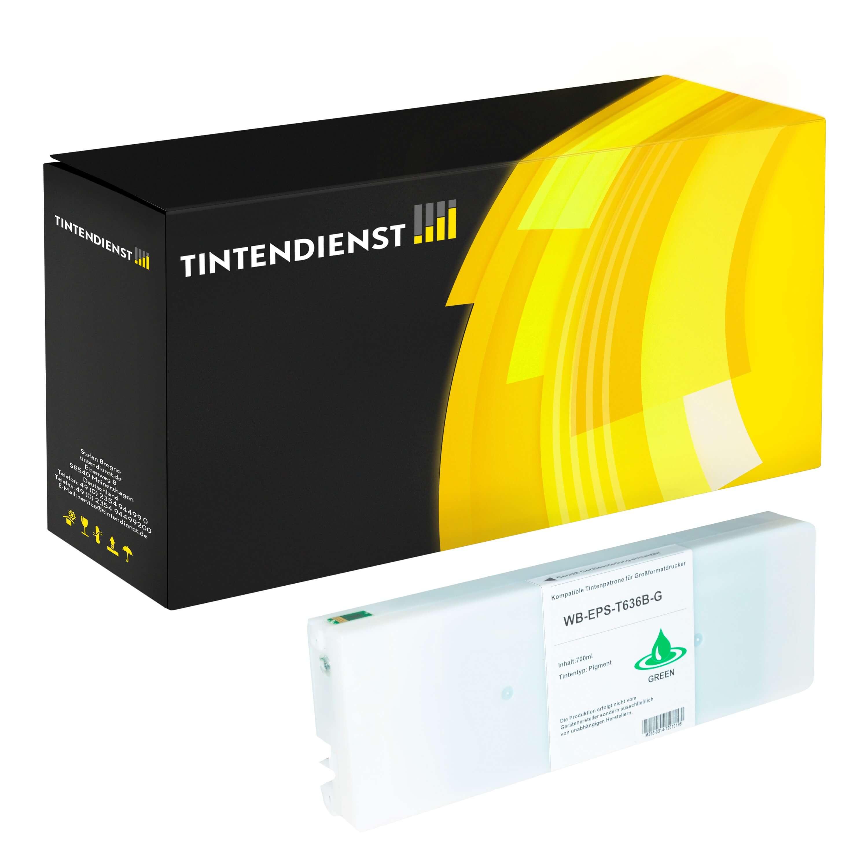 Druckerpatrone kompatibel für Epson Stylus Pro WT 7900 Series (C13T596B00 / T596B) Grün