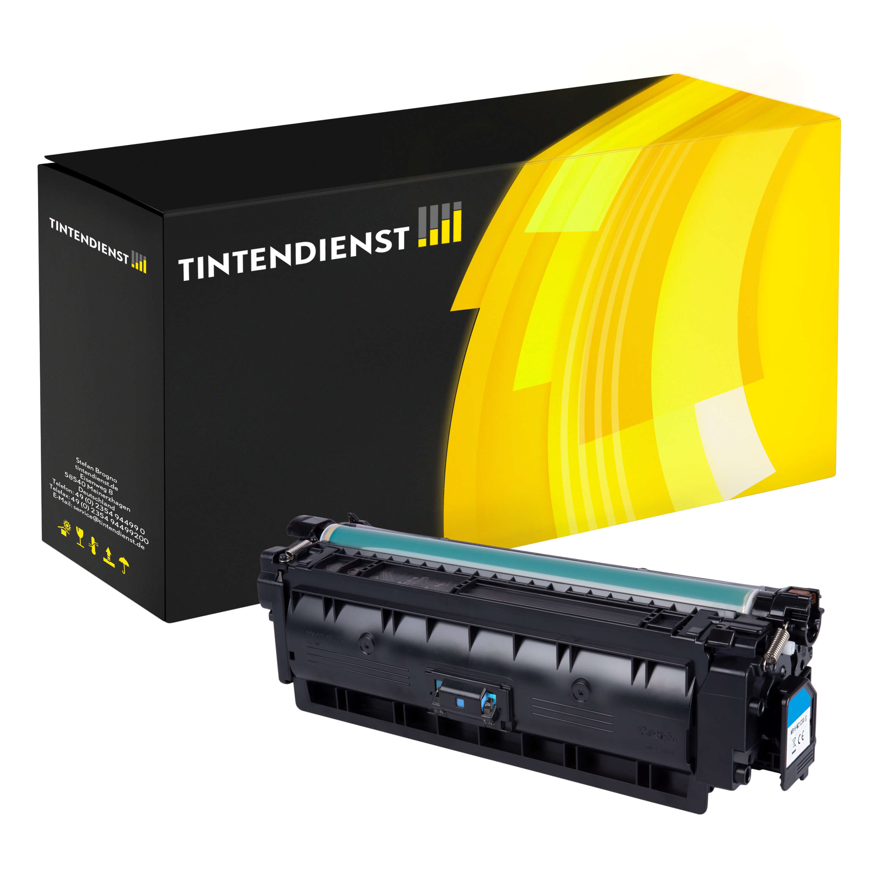 Toner kompatibel für HP Color LaserJet Enterprise M 555 x (W2121A / 212A) Cyan