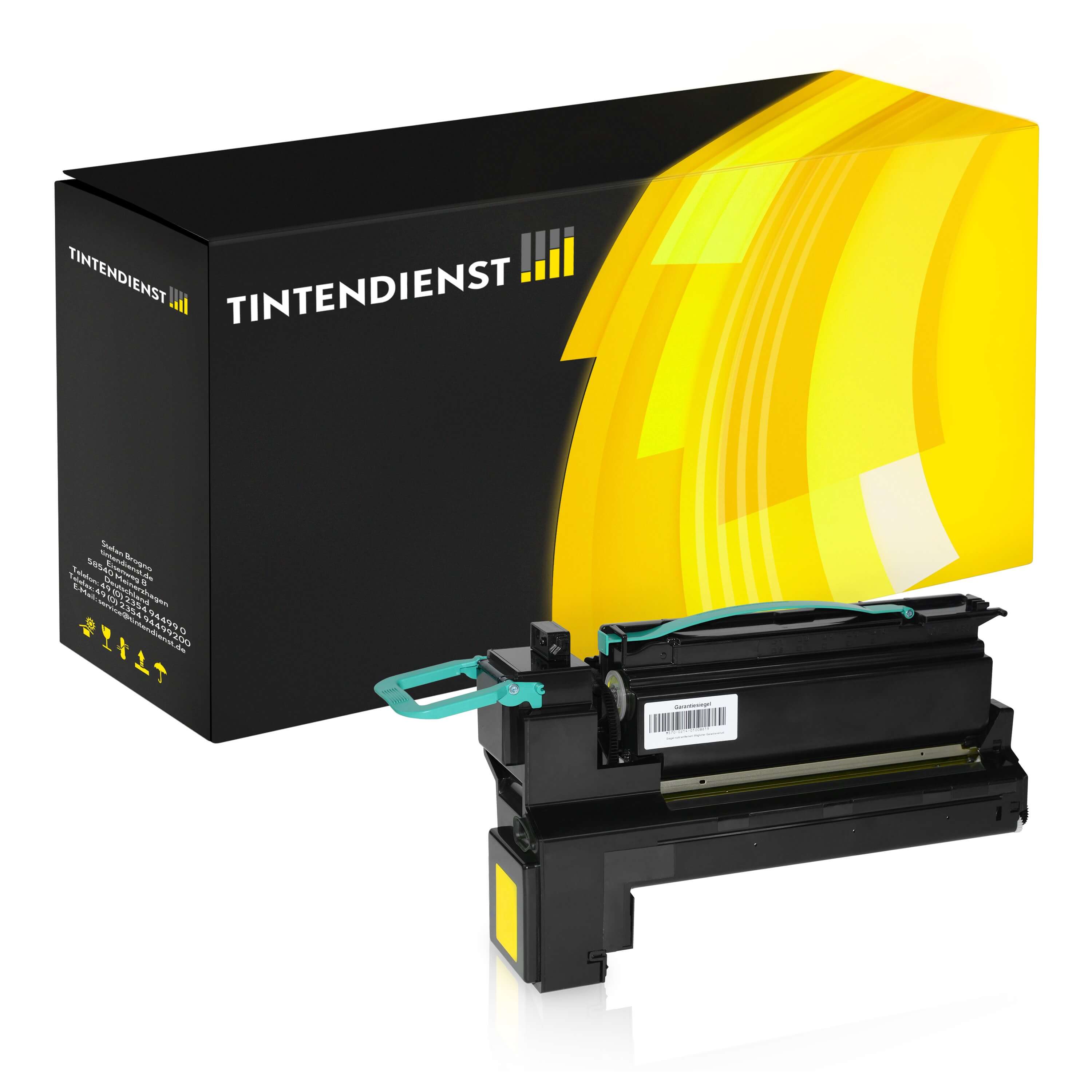 Toner kompatibel für Lexmark C 790 Series (C792X2YG) Gelb