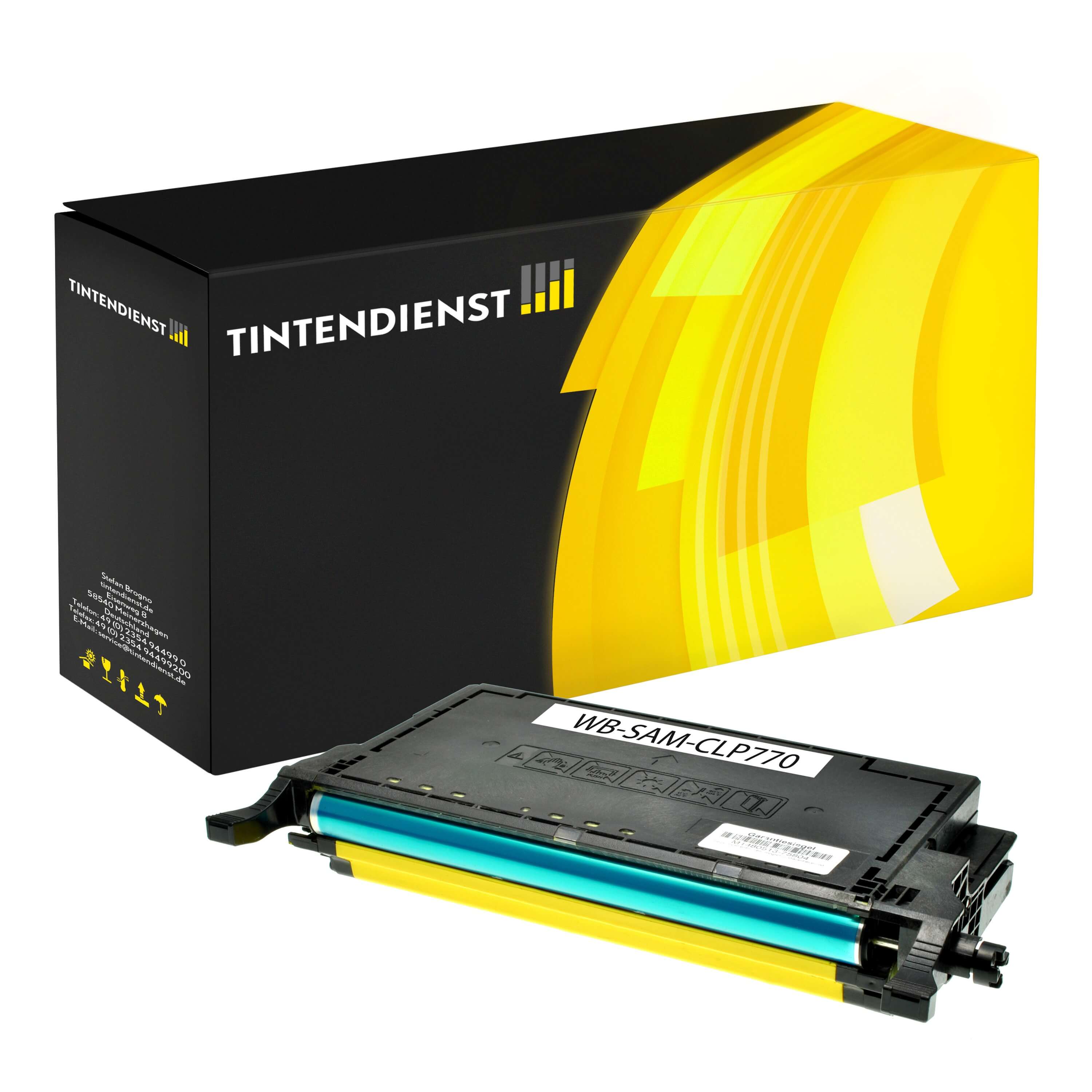 Toner kompatibel für Samsung CLP-775 ND (CLT-Y6092S/ELS / Y6092S) Gelb
