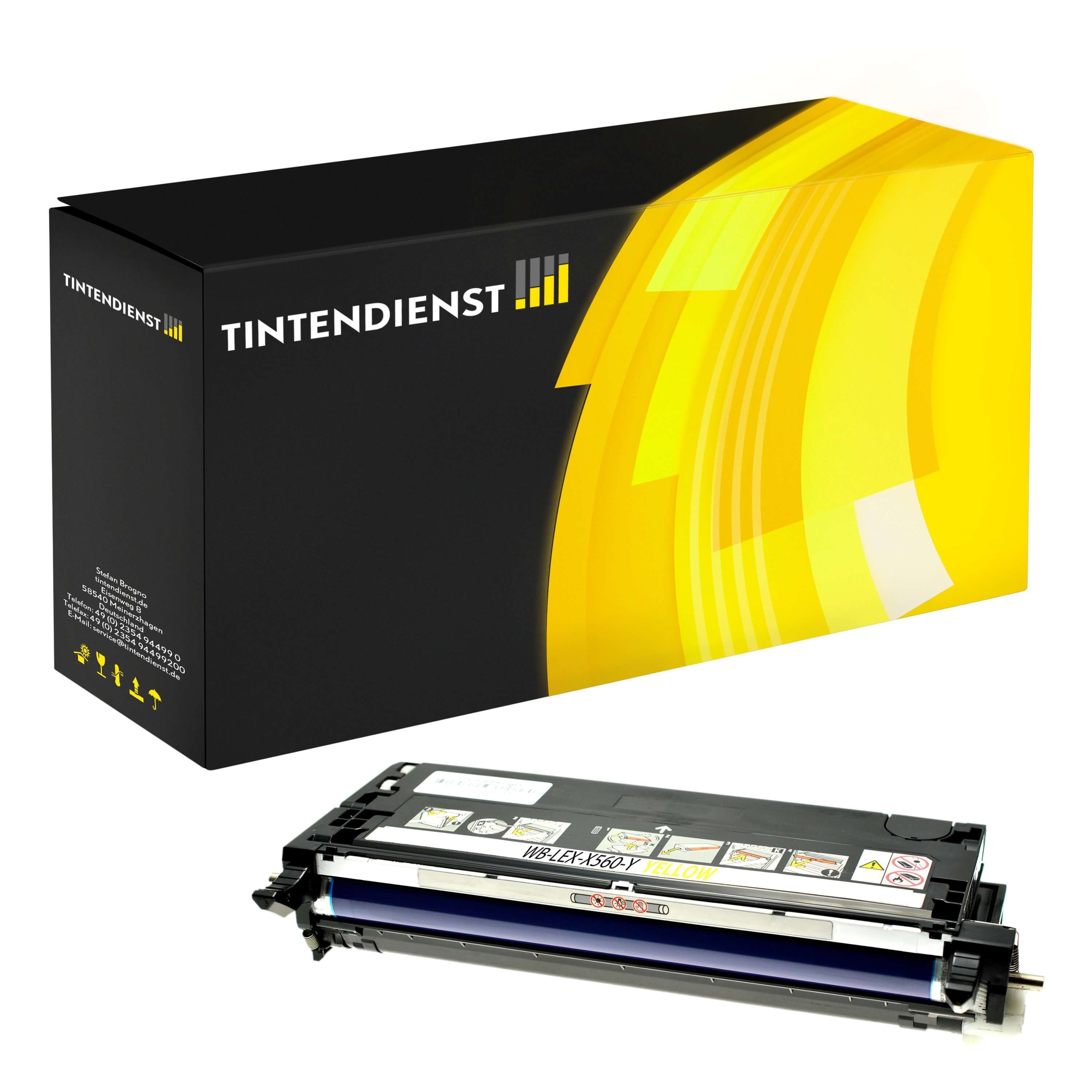 Toner kompatibel für Lexmark X 560 Series (X560H2YG) Gelb