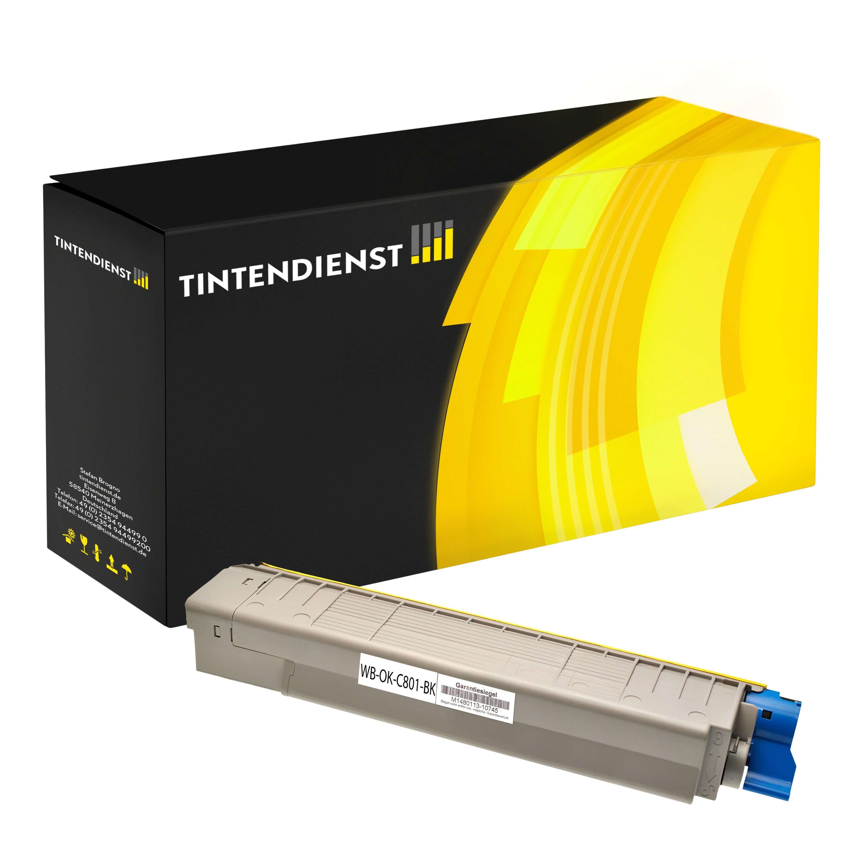 Toner kompatibel für OKI C 821 N (44643004) Schwarz