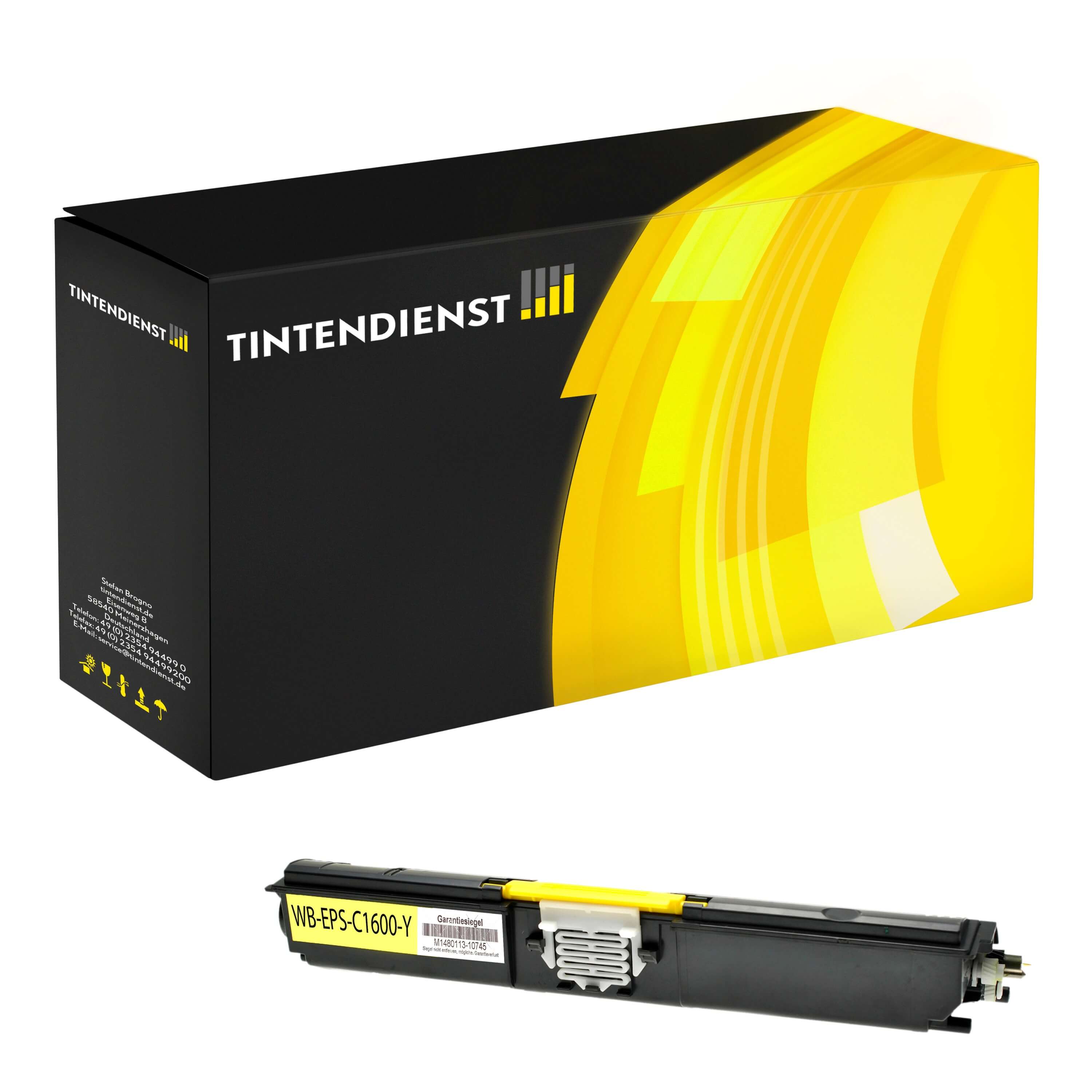 Toner kompatibel für Epson 0554 / C13S050554 Gelb