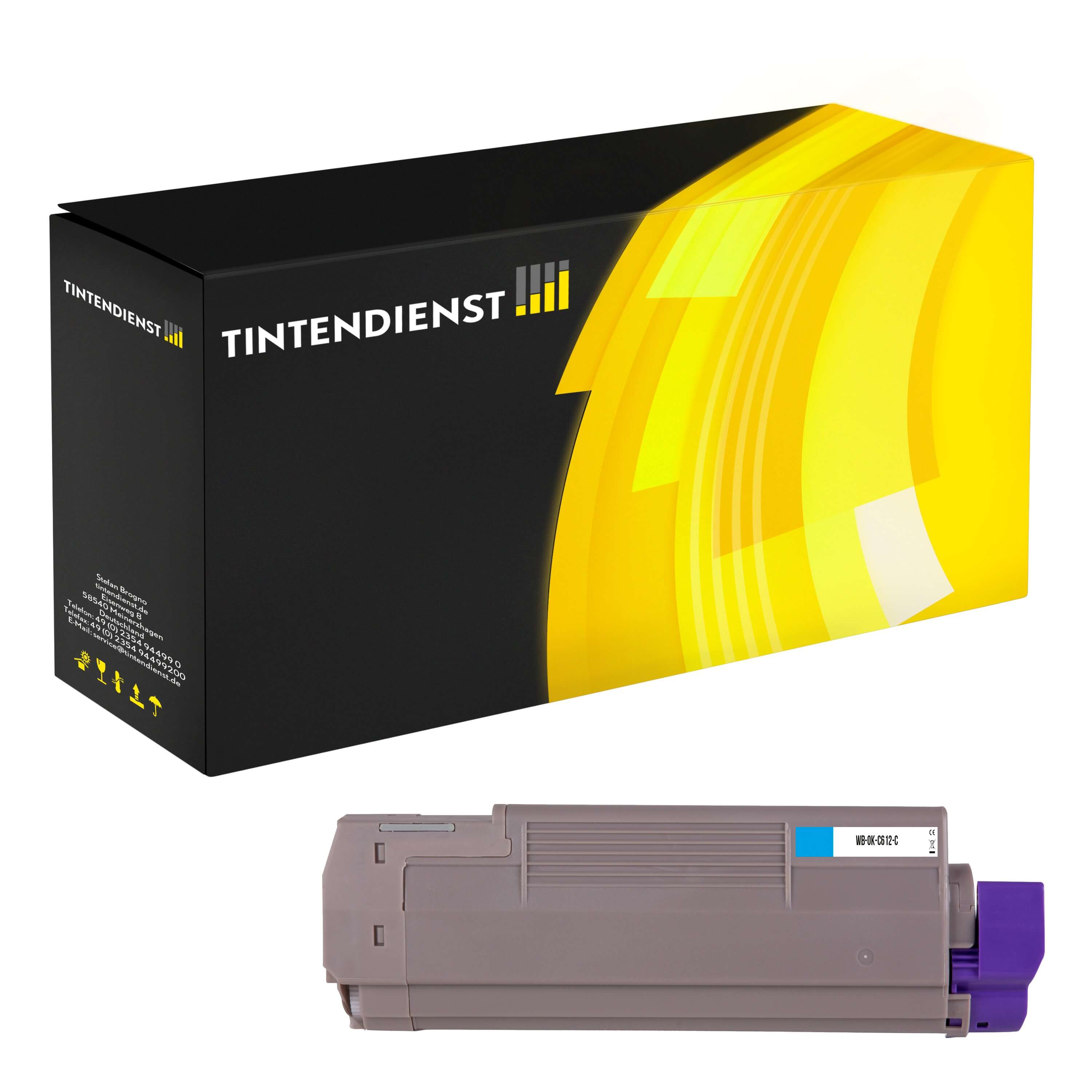 Toner kompatibel für OKI C 612 N (46507507) Cyan