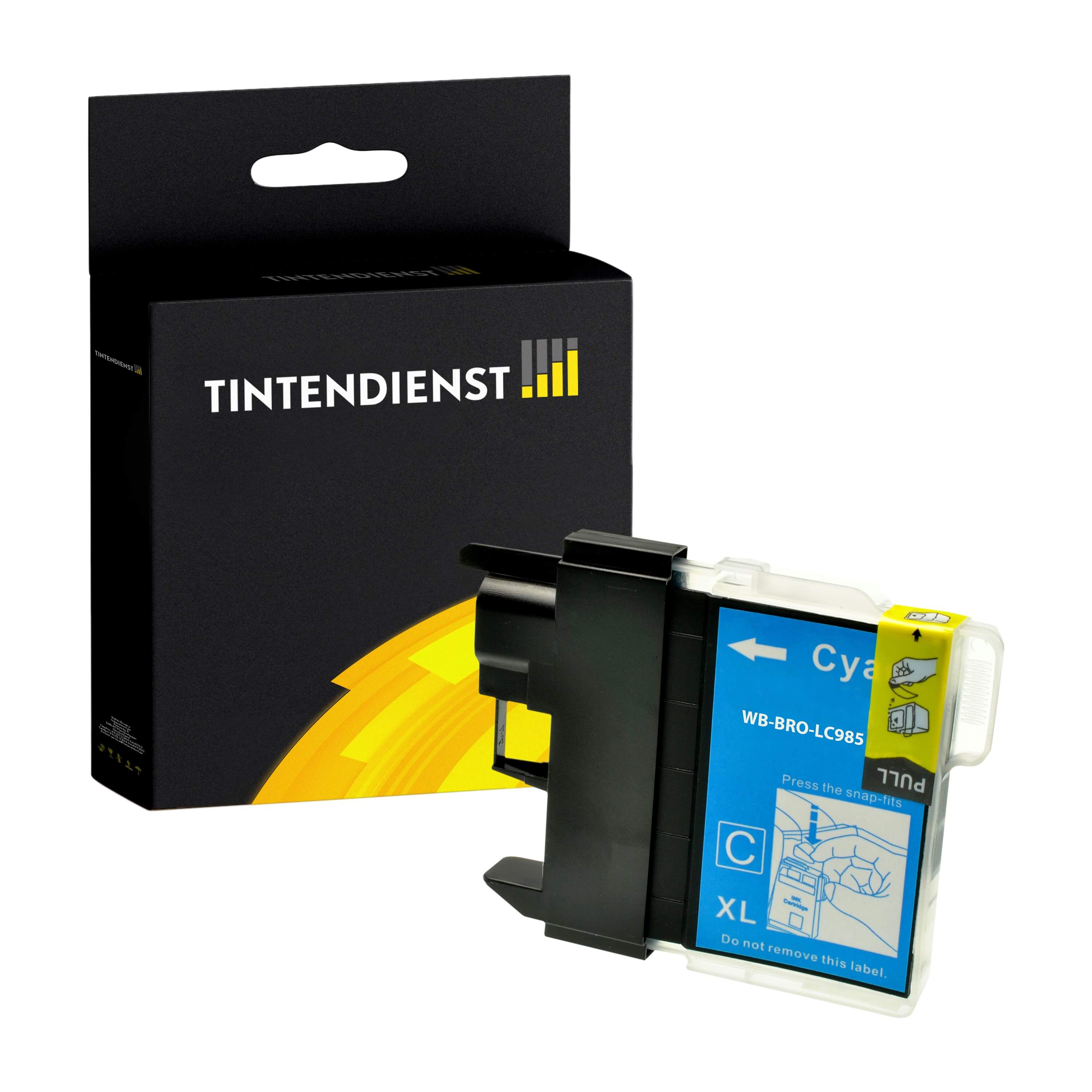 Druckerpatrone kompatibel für Brother DCP-J 140 W (LC-985C) Cyan