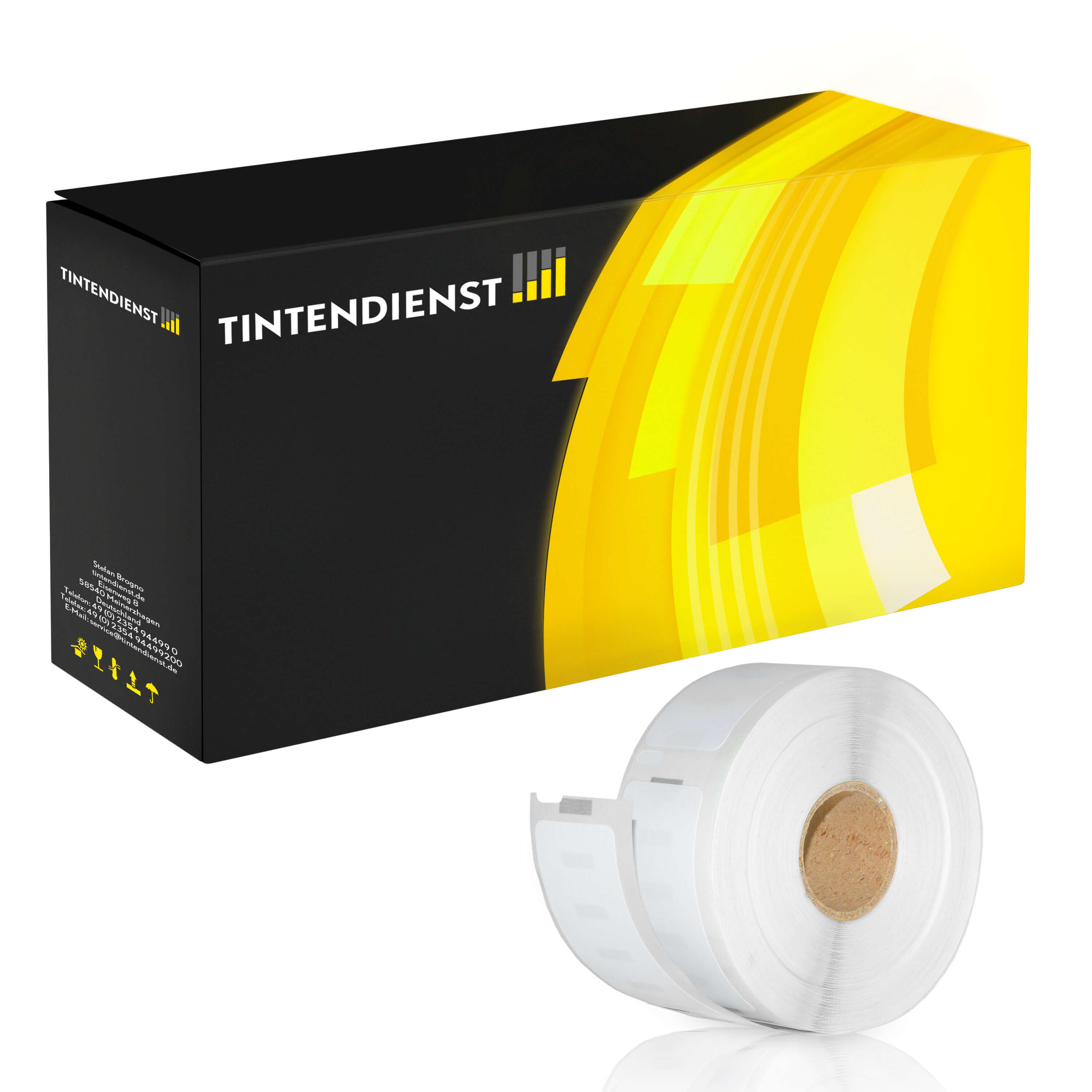 Mehrzwecketiketten kompatibel für Dymo LABELWRITER 400 Twin Turbo (11352 / S0722520) 54mm/25mm (500 Stück)