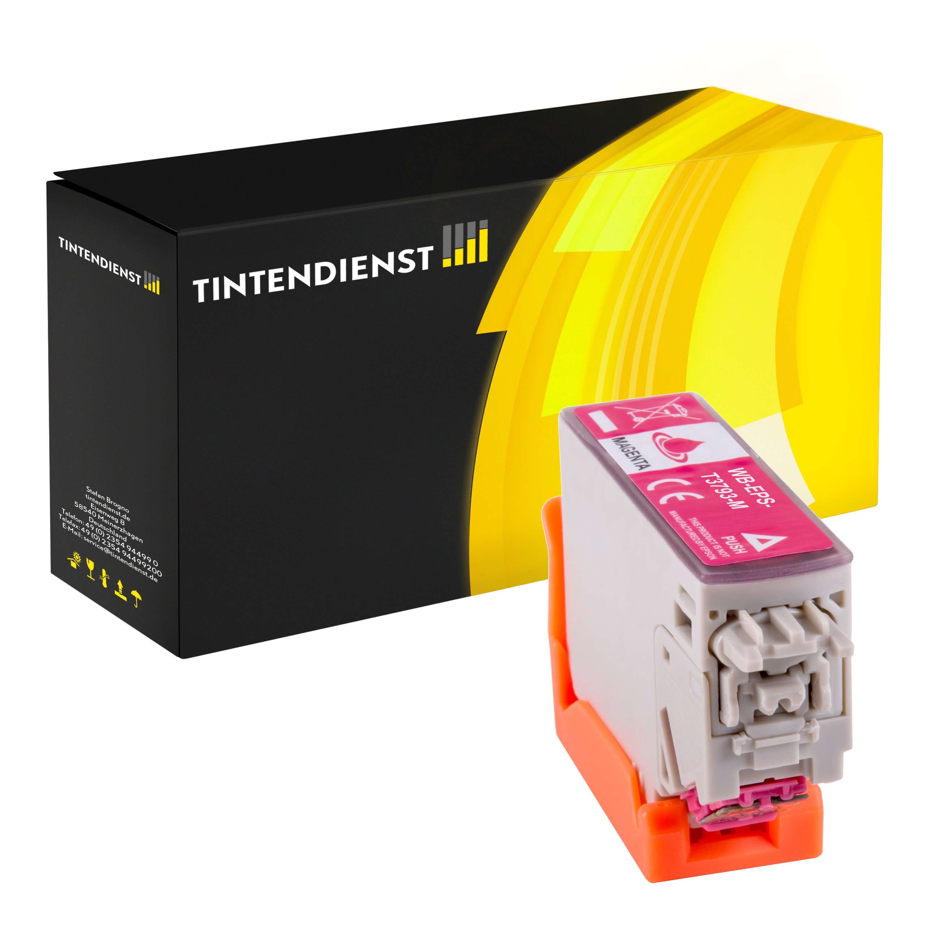 Druckerpatrone kompatibel für Epson Expression Photo XP-8500 (C13T37934010 / 378XL) Magenta