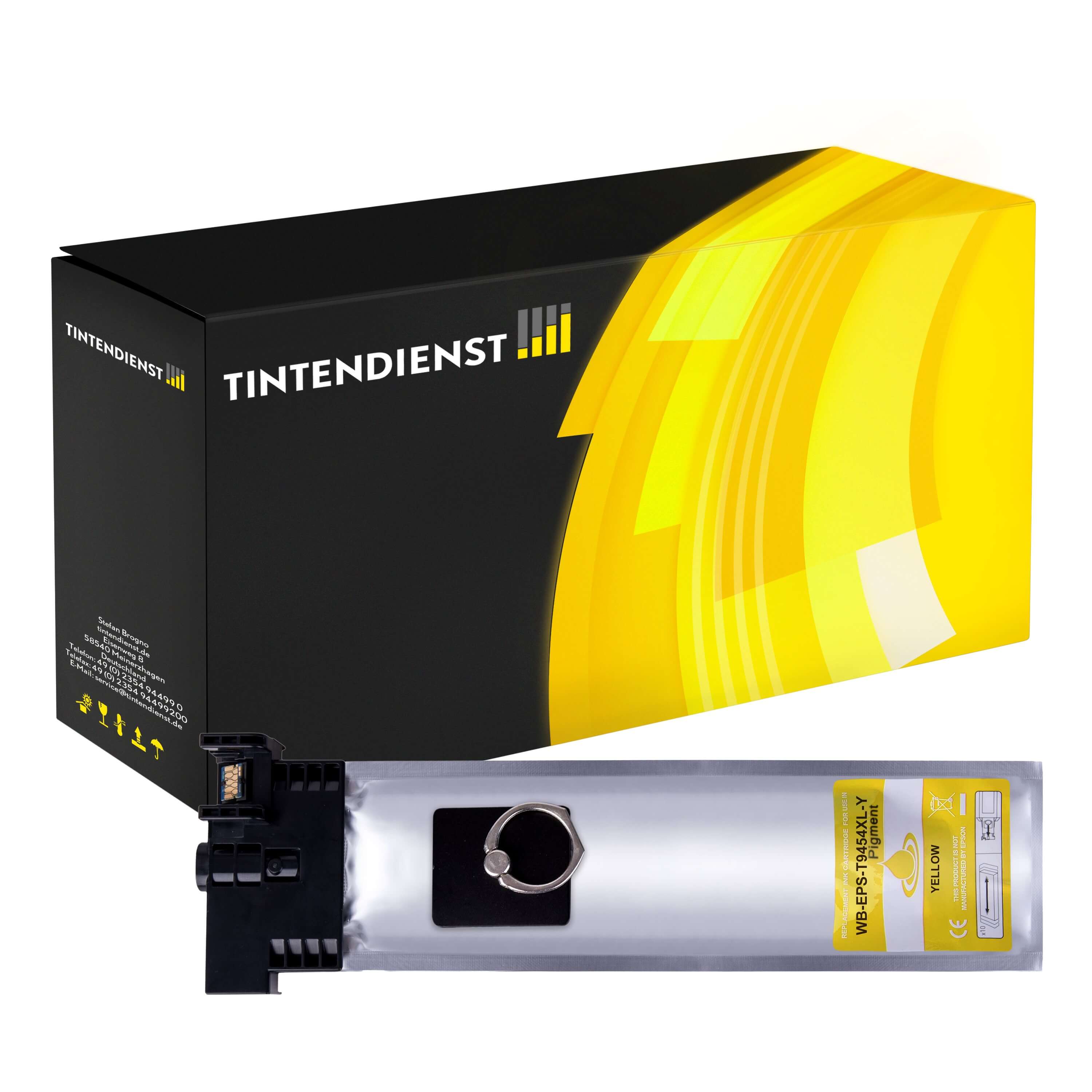 Druckerpatrone kompatibel für Epson Workforce Pro WF-C 5790 DWF BAM (C13T945440 / T9454) Gelb