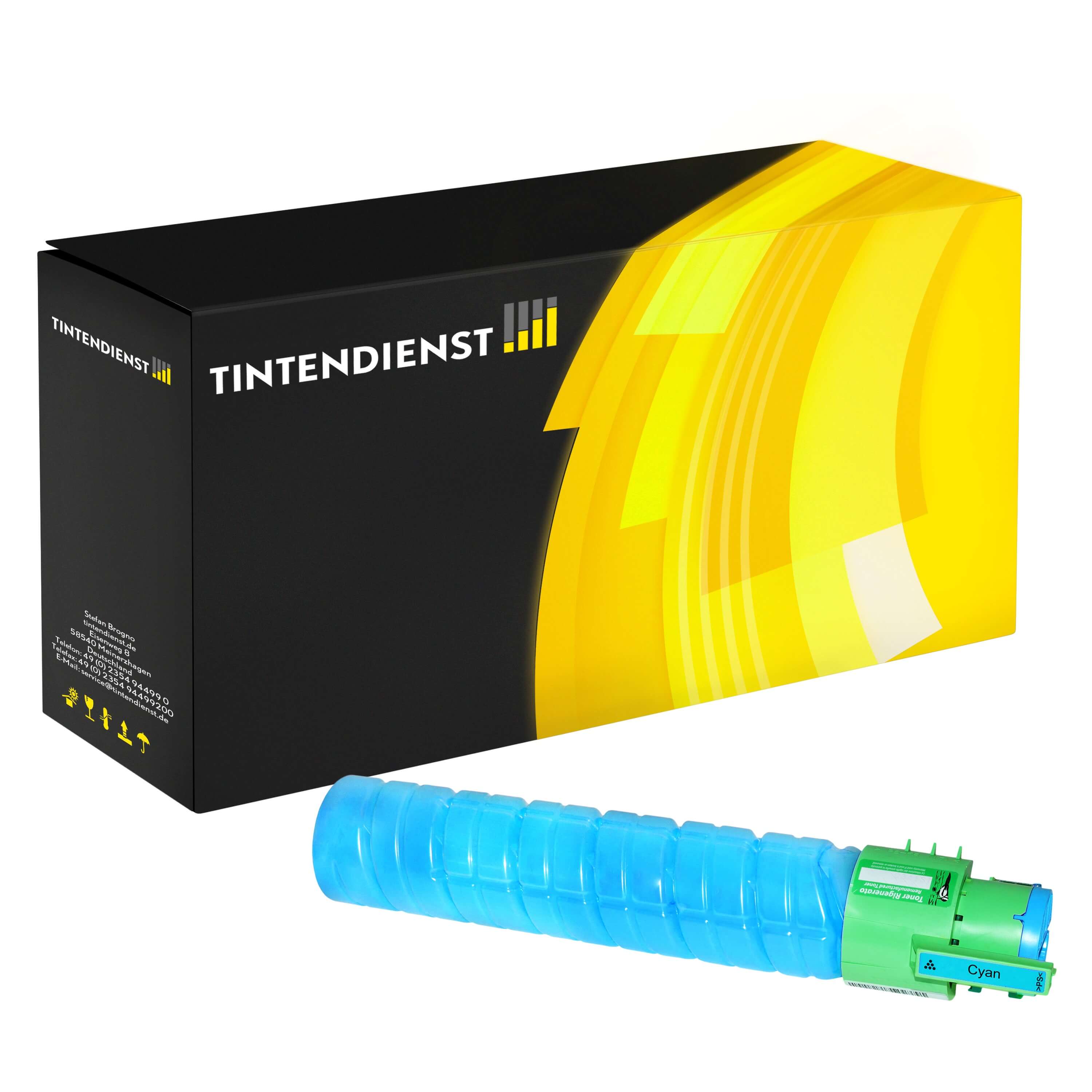 Toner kompatibel für Ricoh Aficio SP C 410 dn (888315 / TYPE245) Cyan