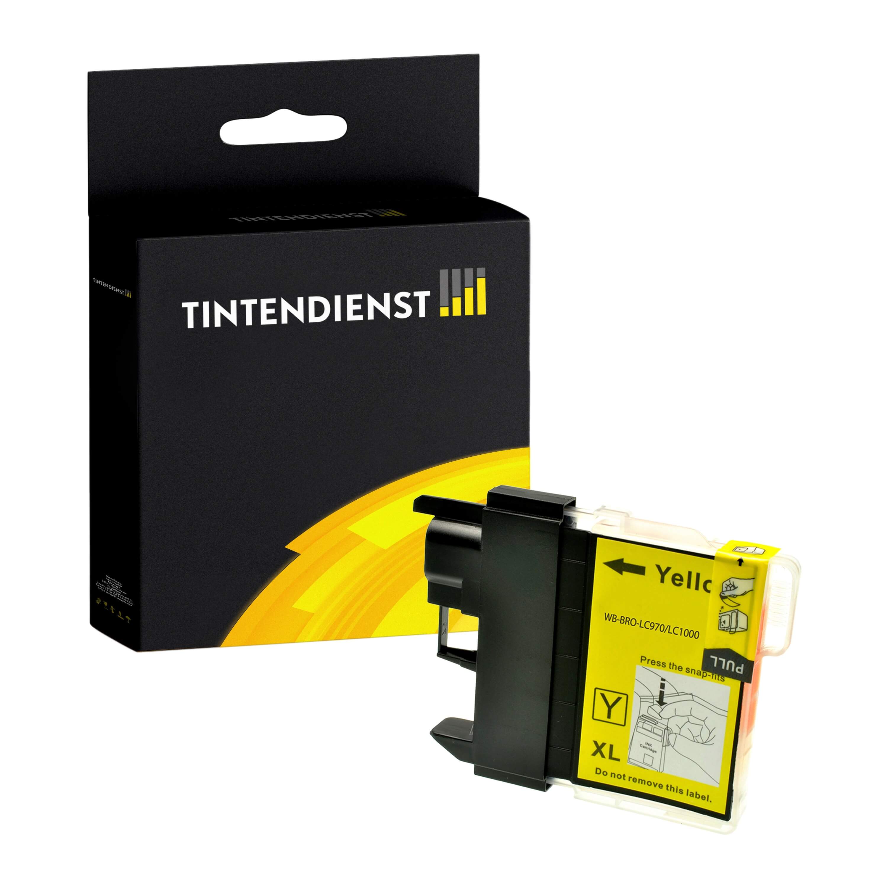 Druckerpatrone kompatibel für Brother DCP-150 C (LC-970Y) Gelb