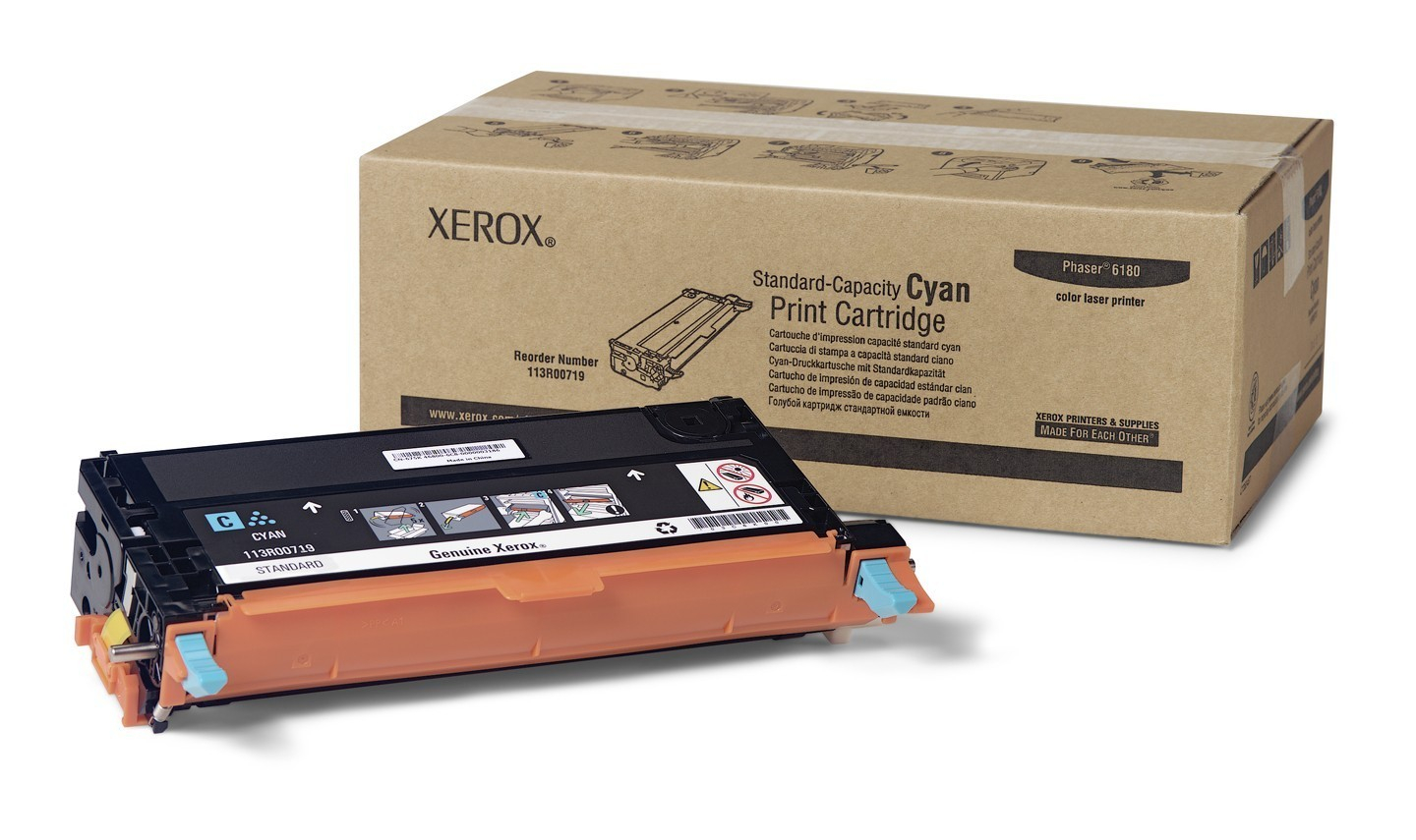 Original Toner Xerox Phaser 6180 DN (113R00719) Cyan