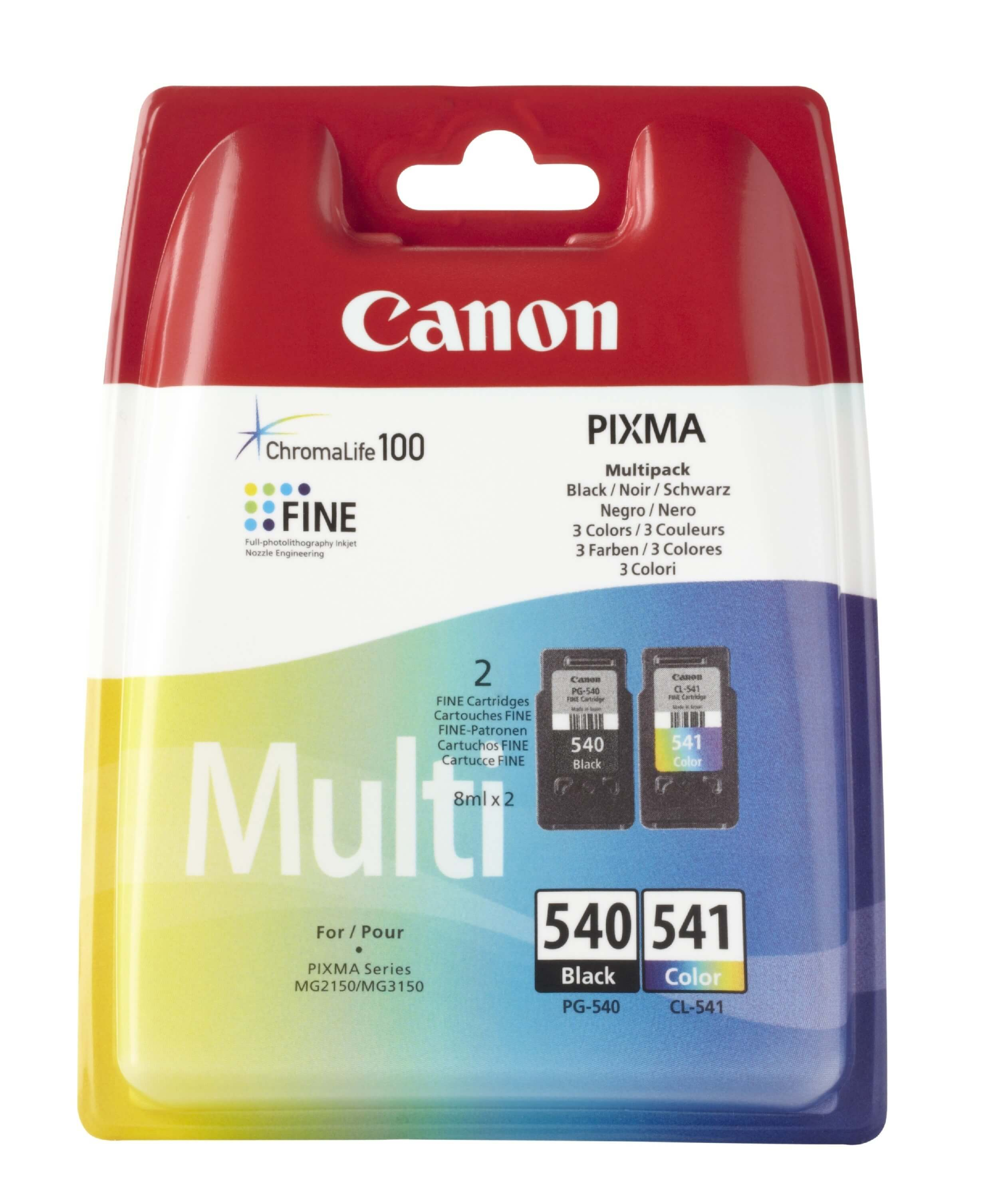 Original Druckerpatrone Canon Pixma MX 454 (5225B006 / PG-540 CL-541) Schwarz,Color (Cyan,Magenta,Gelb)