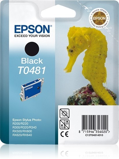 Original Druckerpatrone Epson T0481 / C13T04814010 Schwarz