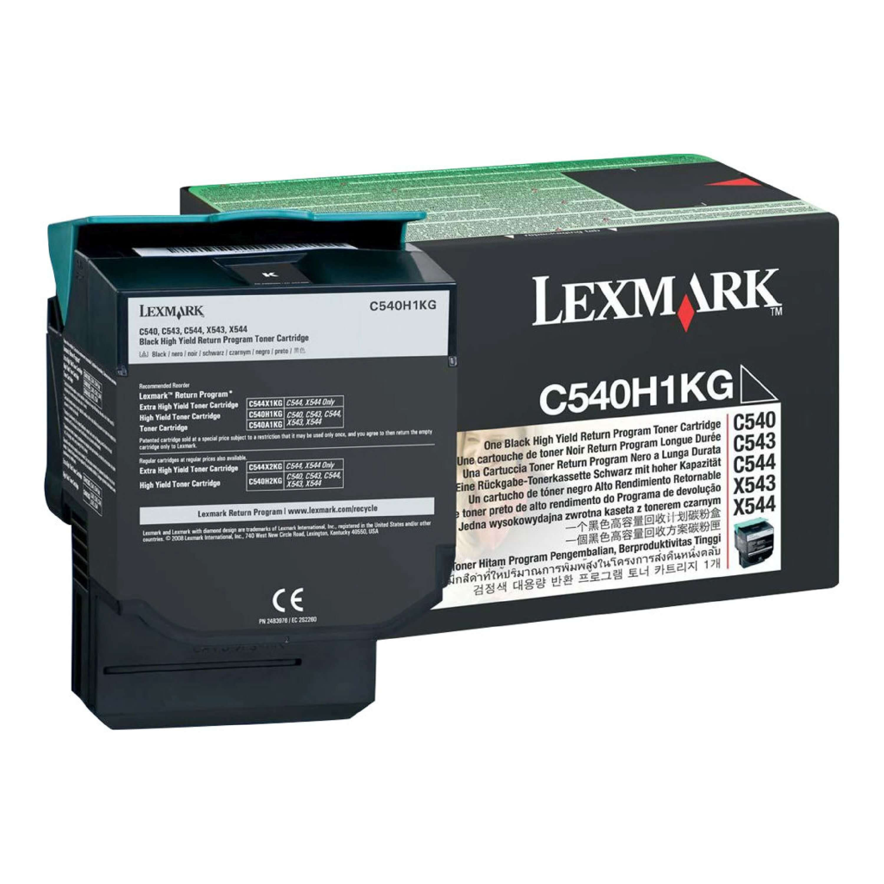 Original Toner Lexmark X 544 N (C540H1KG)