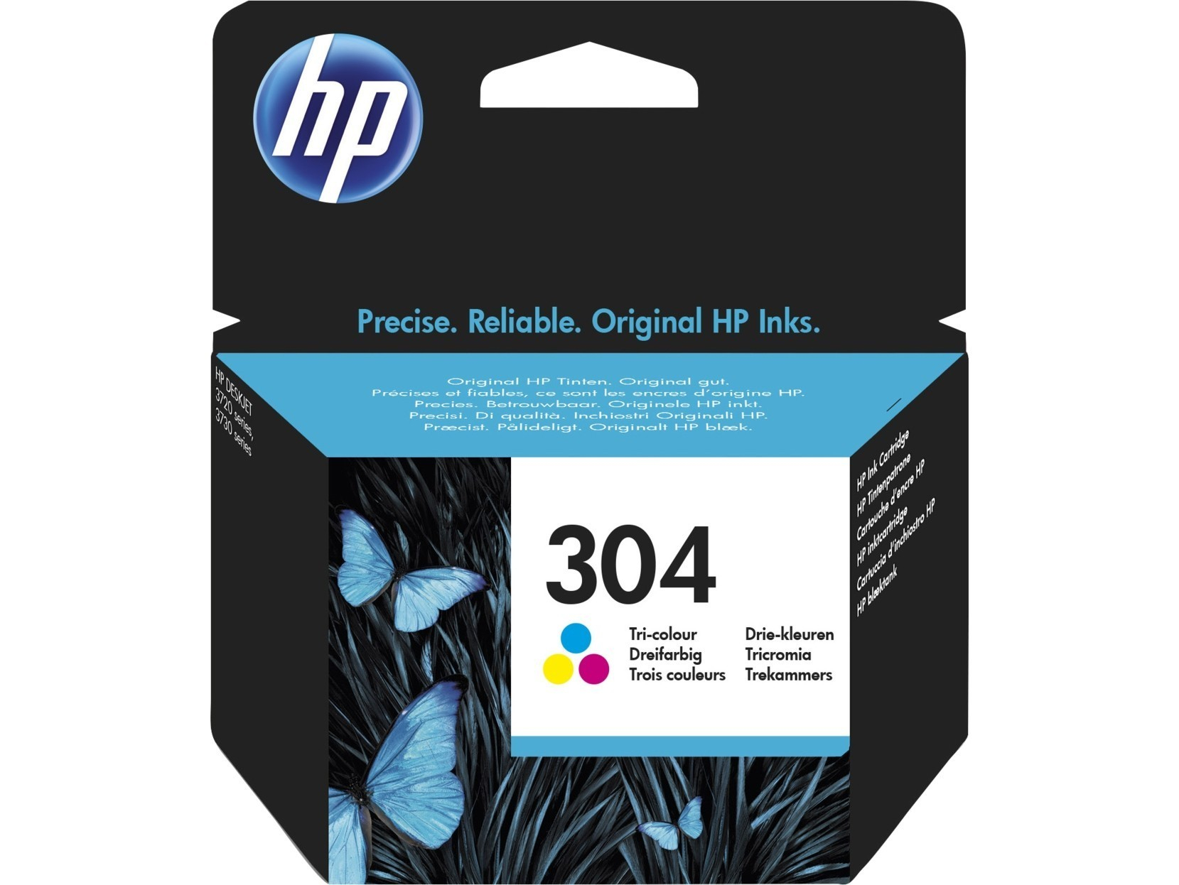 Original Druckerpatrone HP DeskJet Ink Advantage 3700 MFP (N9K05AE / 304) Color (Cyan,Magenta,Gelb)