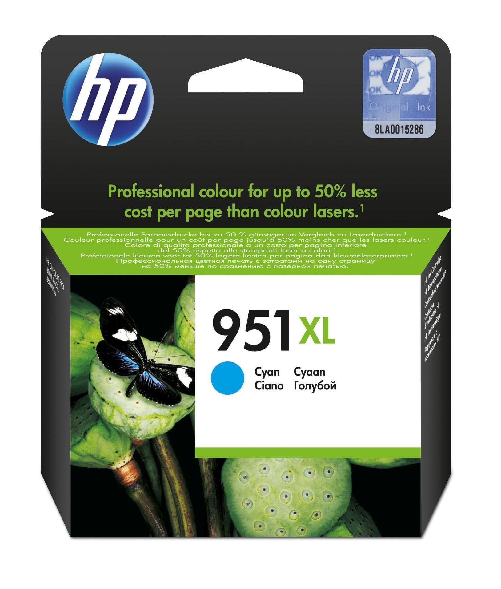 Original Druckerpatrone HP OfficeJet Pro 8600 Premium (CN046AE / 951XL) Cyan