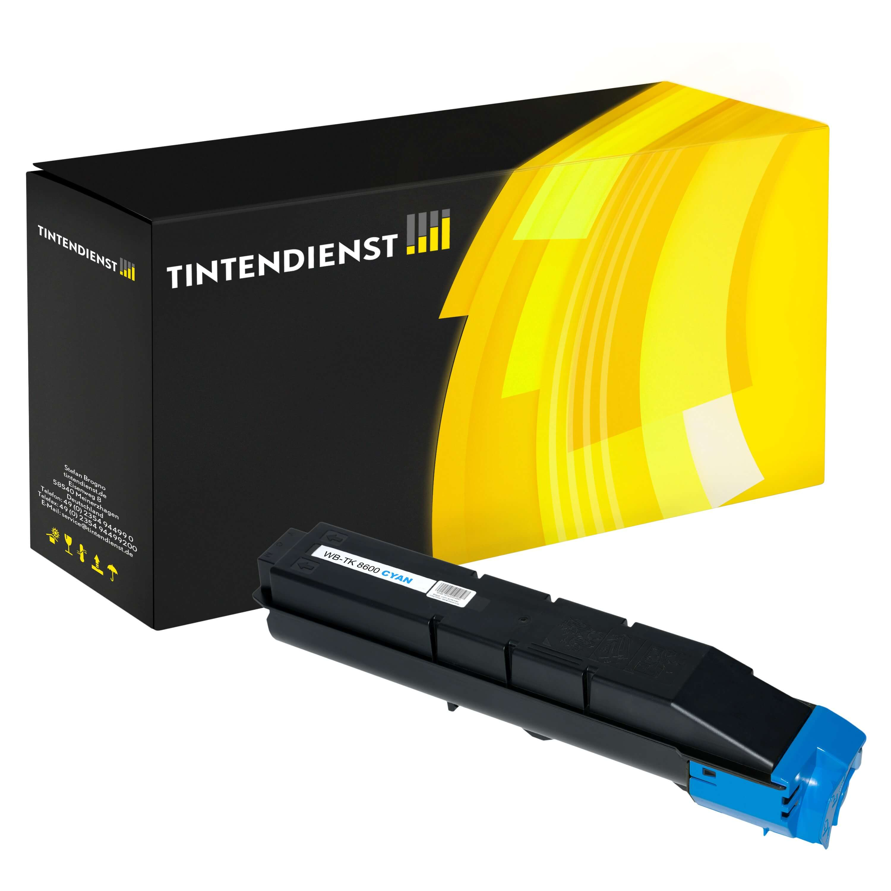 Toner kompatibel für Kyocera FS-C 8600 Series (1T02MNCNL0 / TK-8600C) Cyan