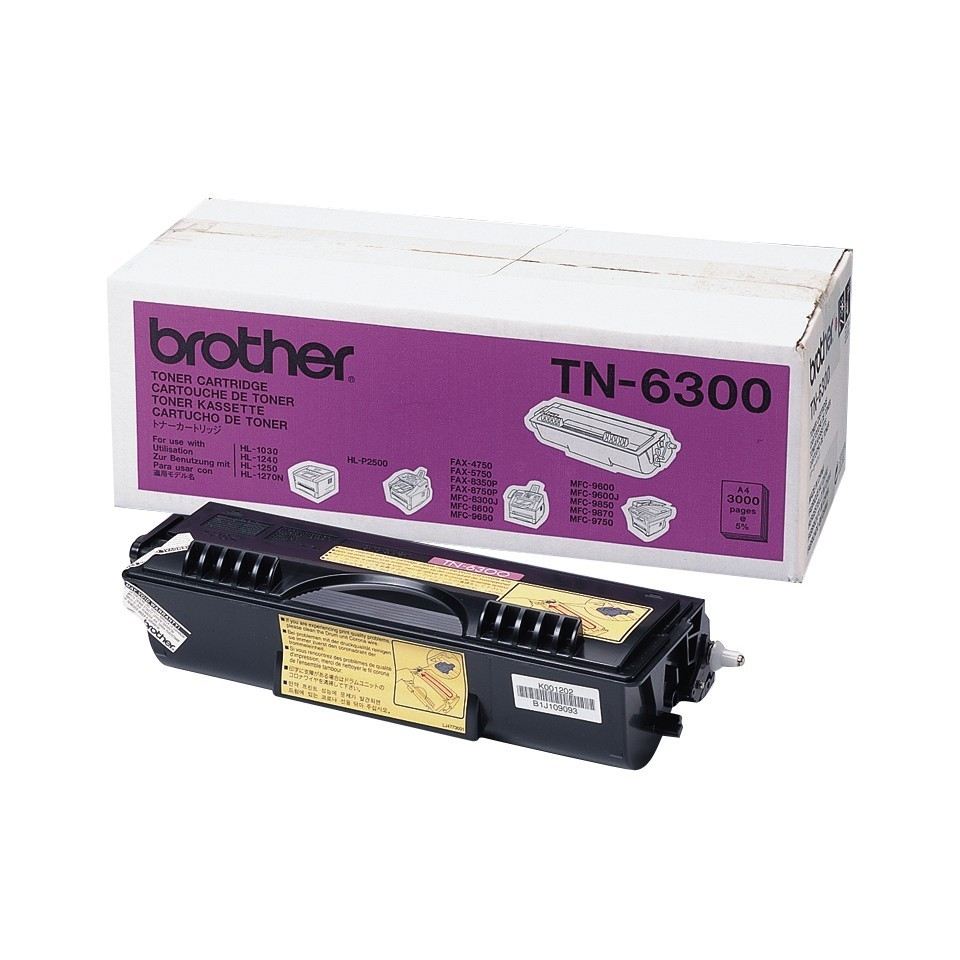 Original Toner Brother Intellifax 5750 E (TN-6300) Schwarz