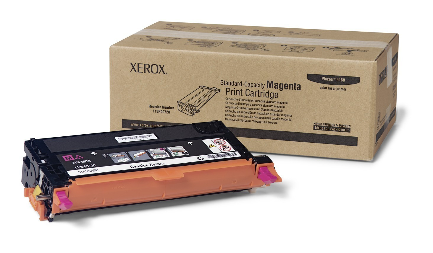Original Toner Xerox Phaser 6180 DN (113R00720) Magenta
